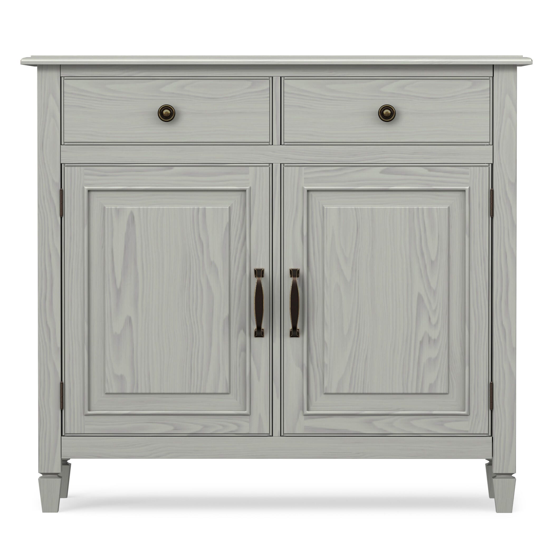 Simpli Home Connaught 40" Accent Cabinet, Fog Gray, large