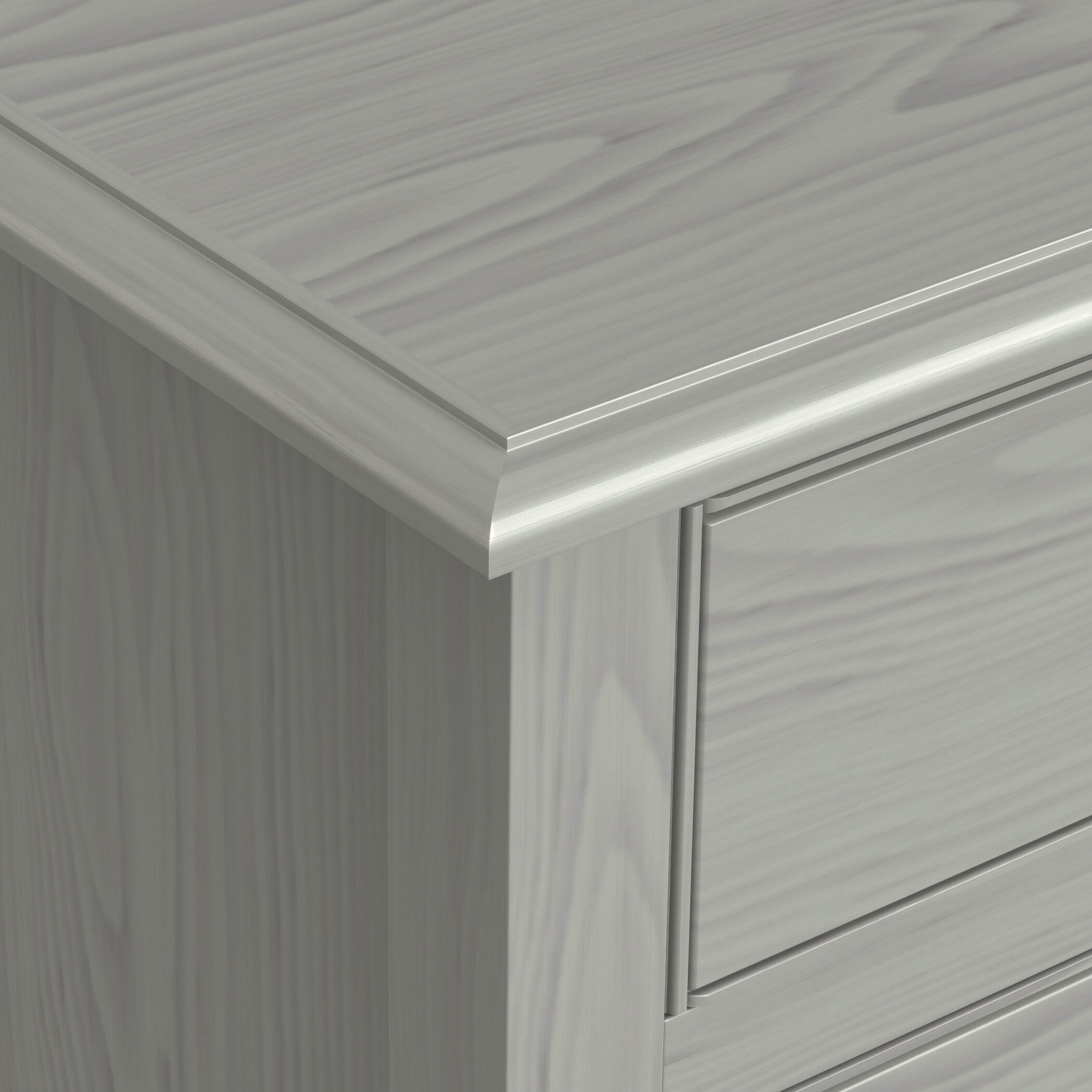 Simpli Home Connaught 40" Accent Cabinet, Fog Gray, large