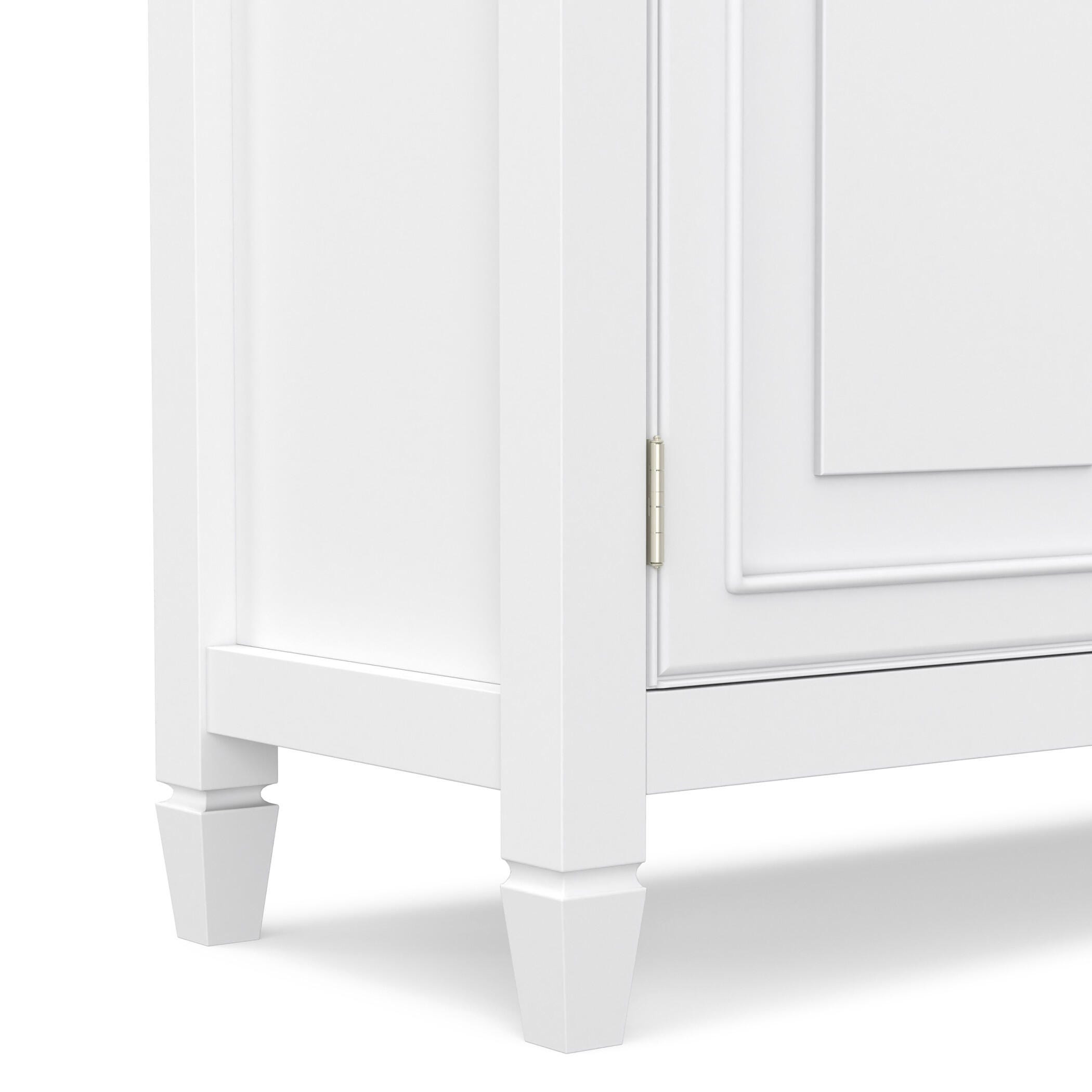 Simpli Home Connaught 51" Accent Cabinet, White, large