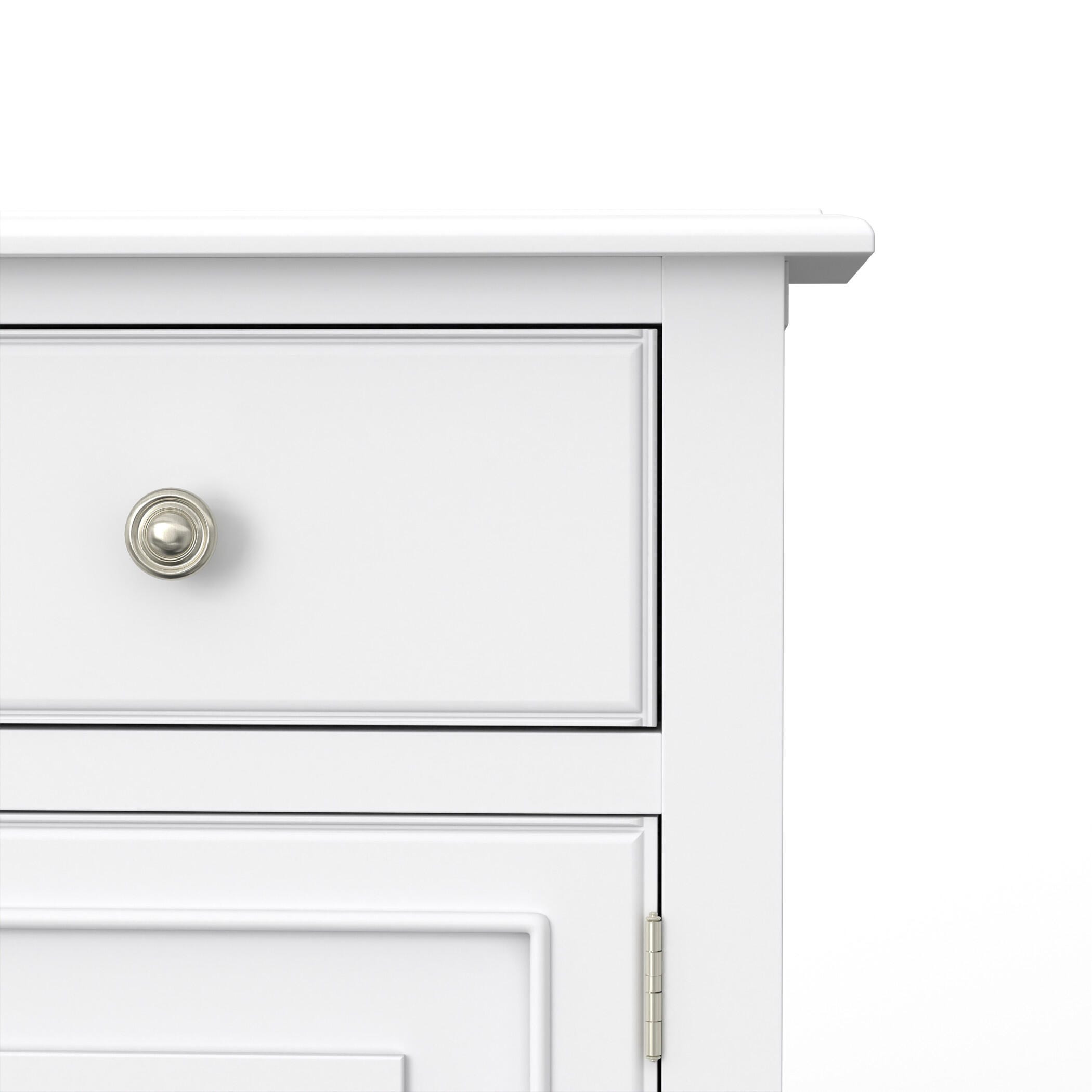 Simpli Home Connaught 51" Accent Cabinet, White, large