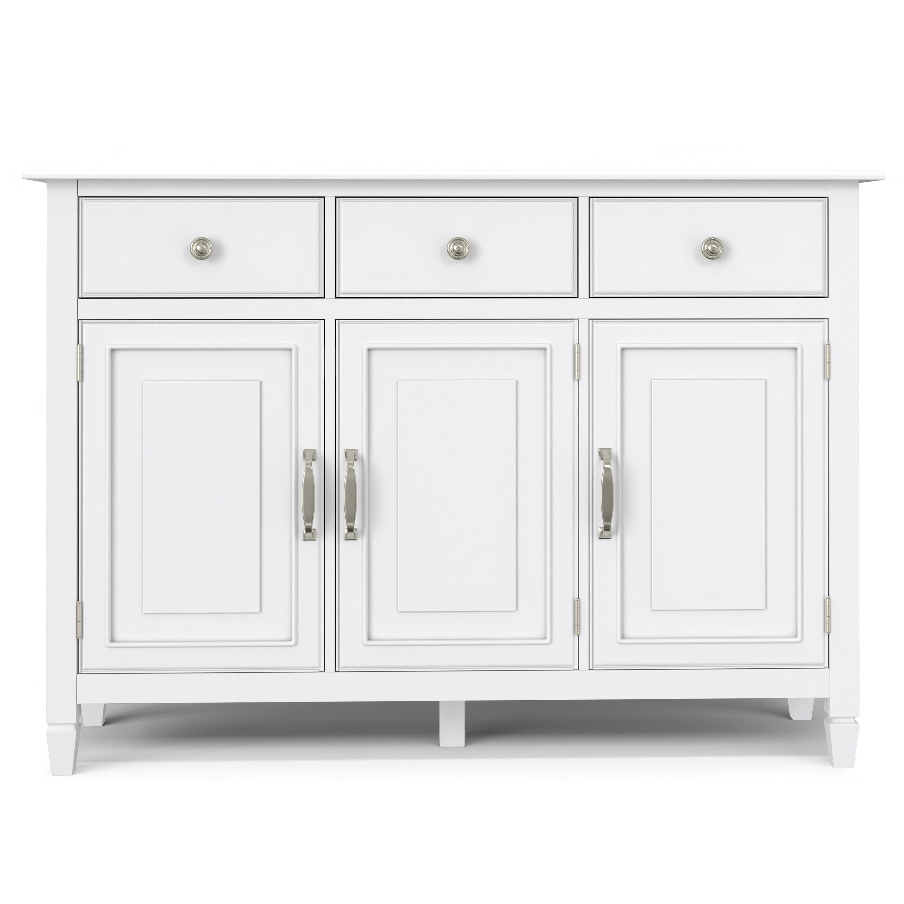 Simpli Home Connaught 51" Accent Cabinet, White, large