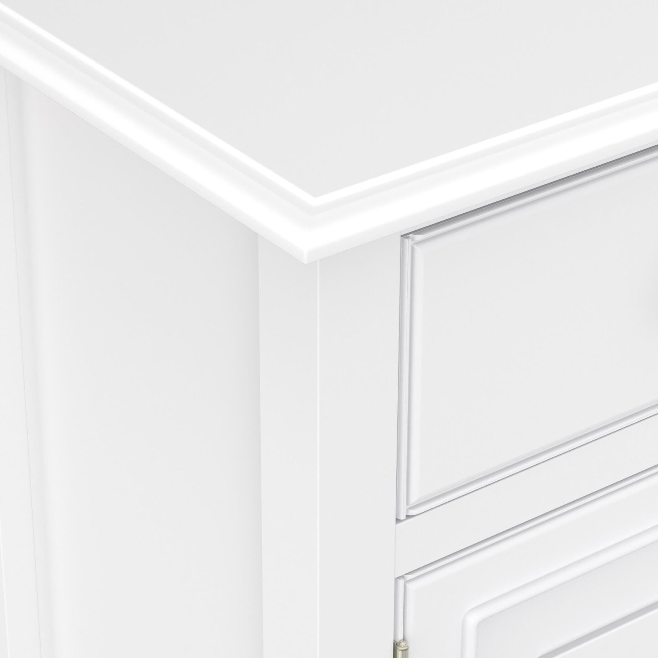 Simpli Home Connaught 51" Accent Cabinet, White, large