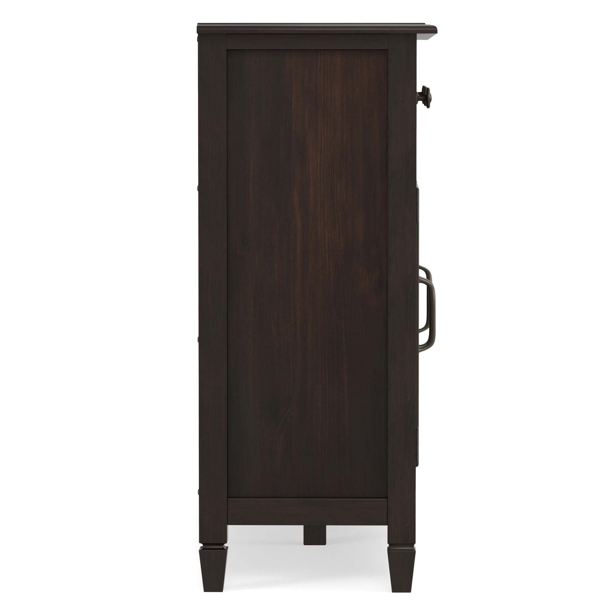 Simpli Home Connaught 51" Accent Cabinet, Chestnut Brown, large
