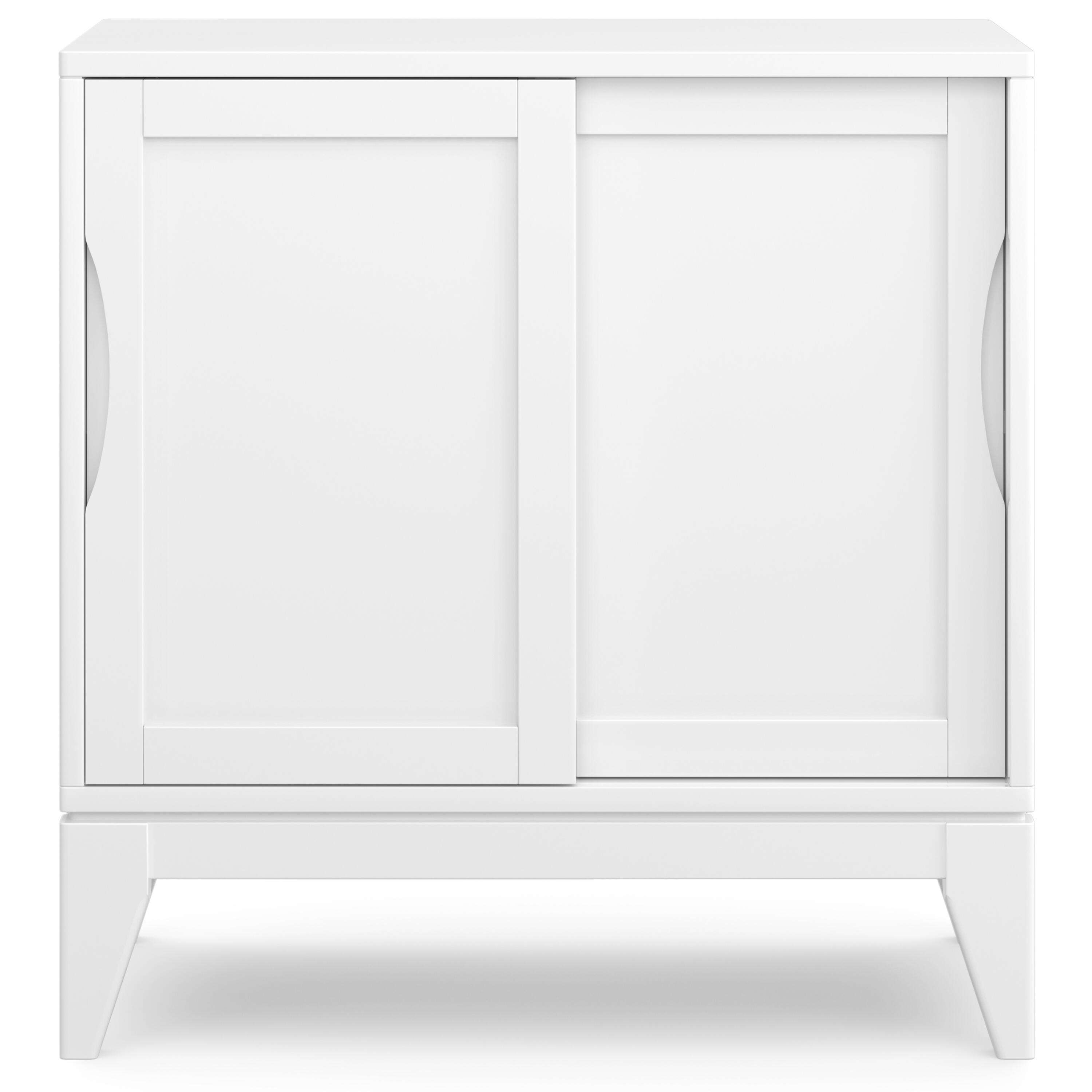 Simpli Home Harper 30" Accent Cabinet, White, large