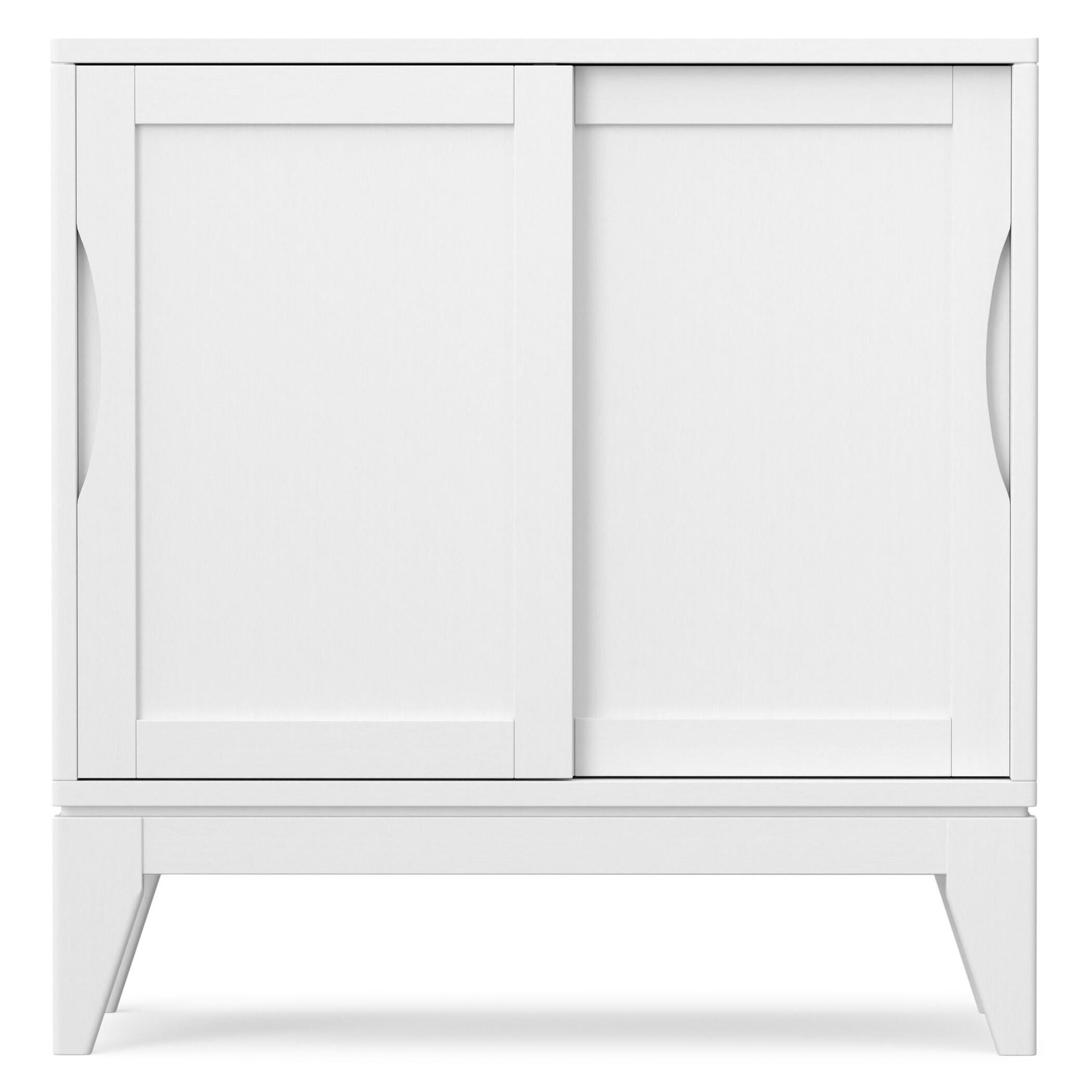 Simpli Home Harper 30" Accent Cabinet, White, large