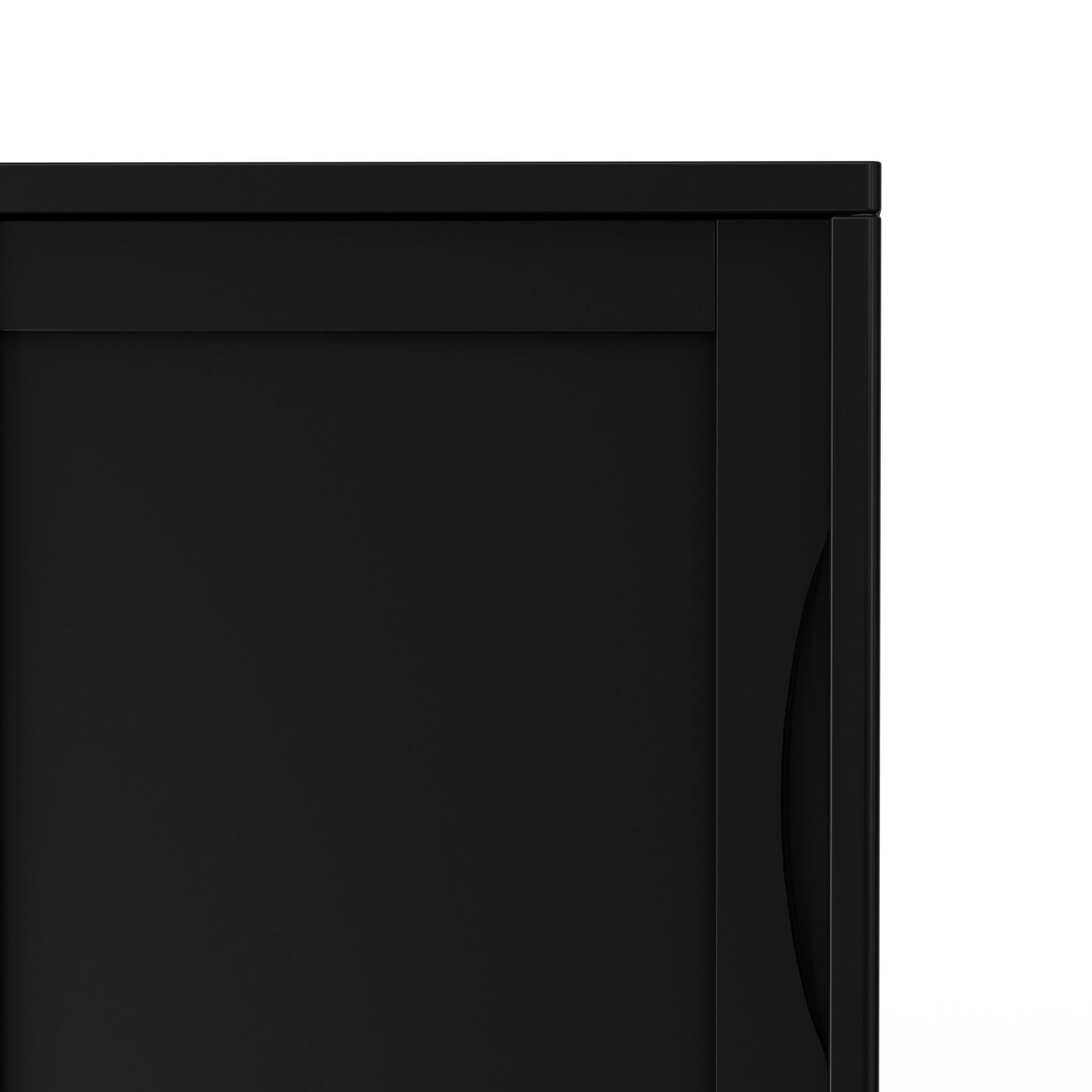 Simpli Home Harper 30" Accent Cabinet, Black, large