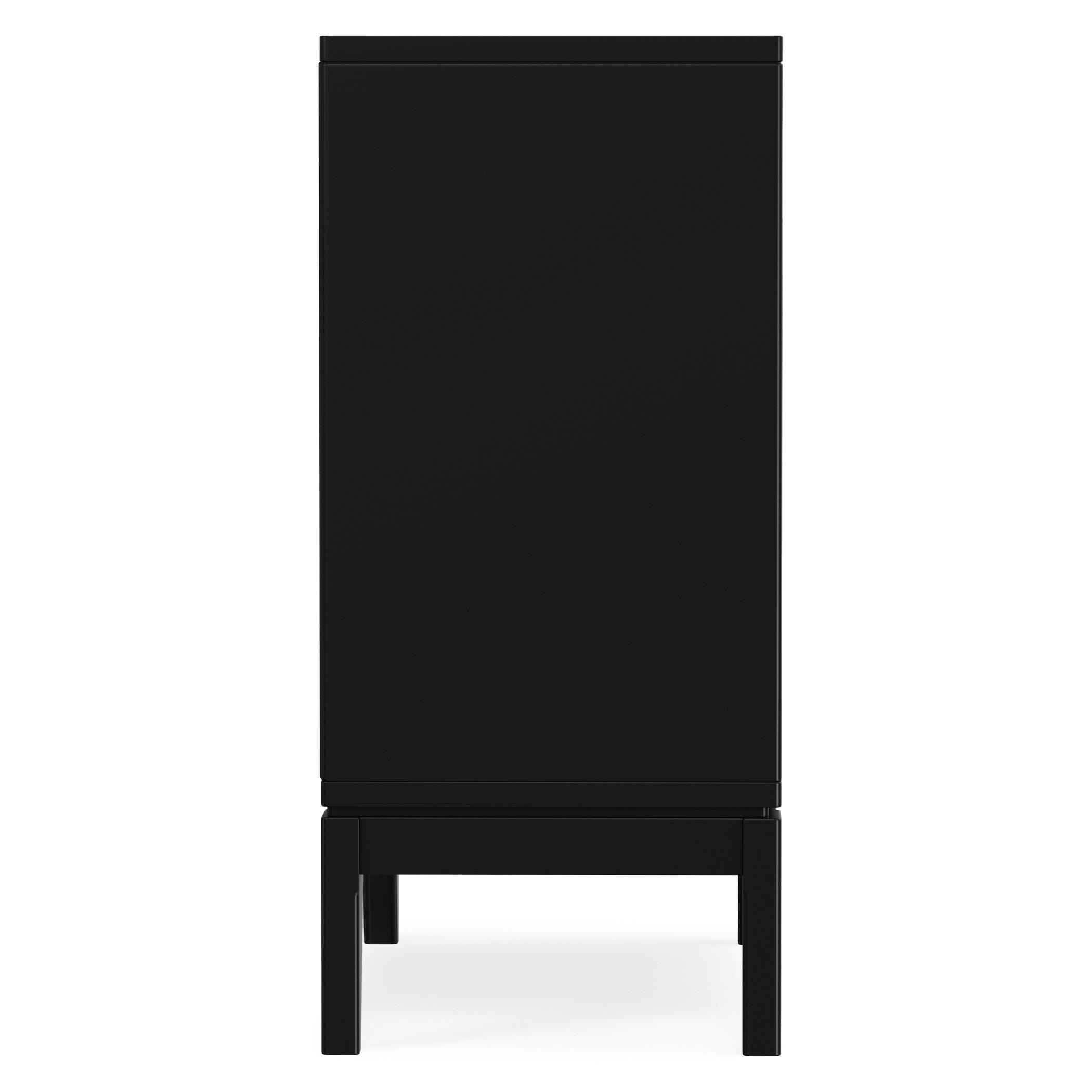 Simpli Home Harper 30" Accent Cabinet, Black, large