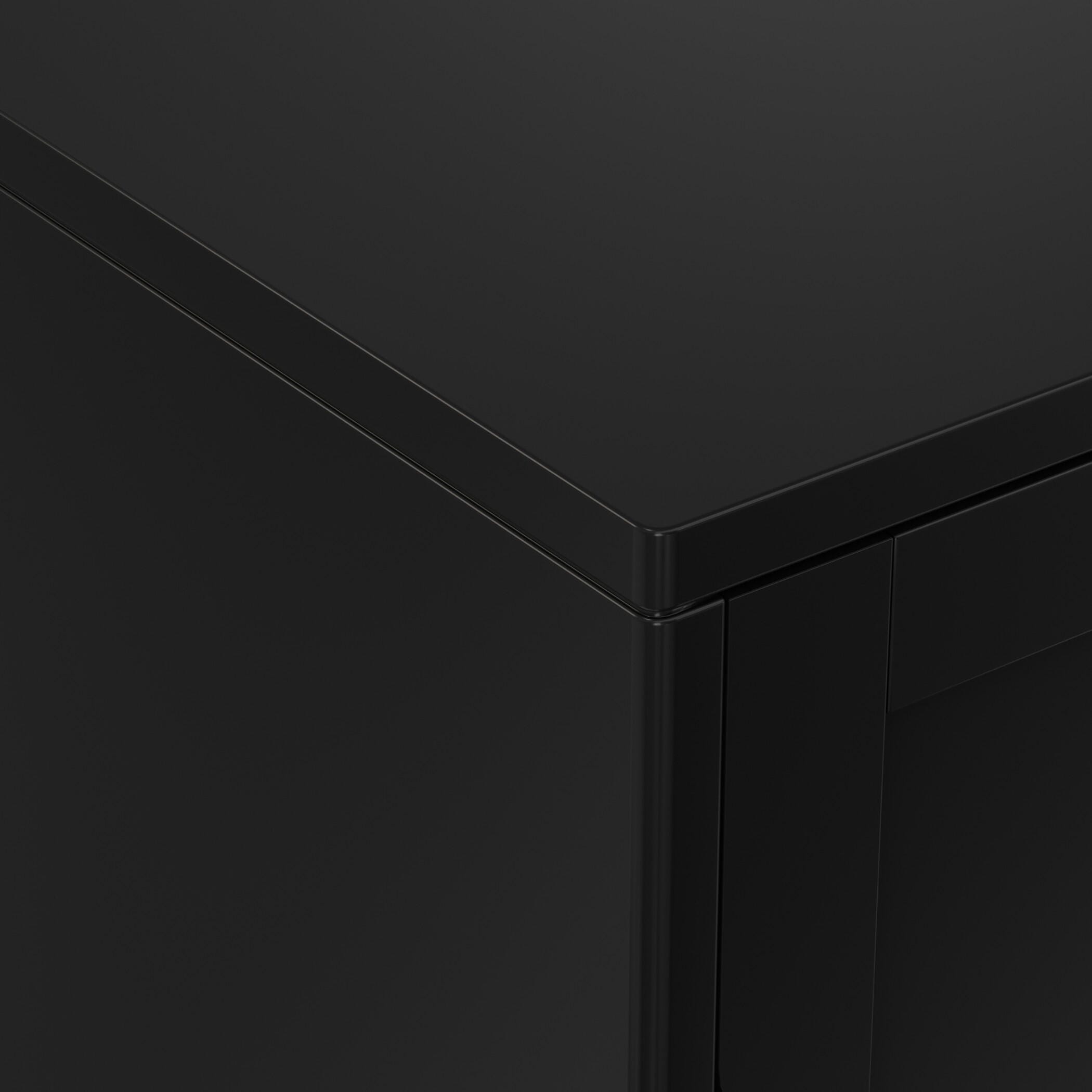 Simpli Home Harper 30" Accent Cabinet, Black, large