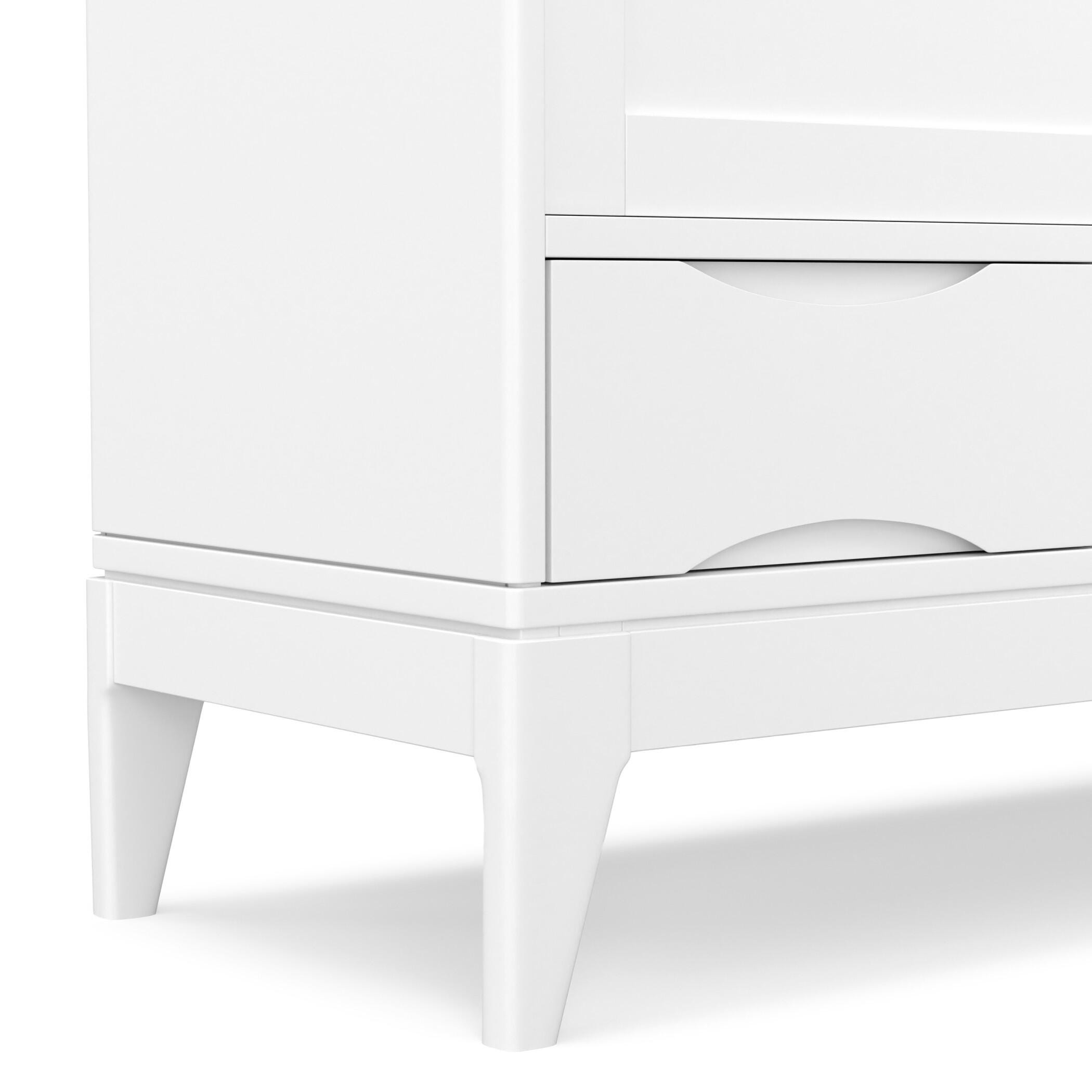 Simpli Home Harper 48" Accent Cabinet, White, large
