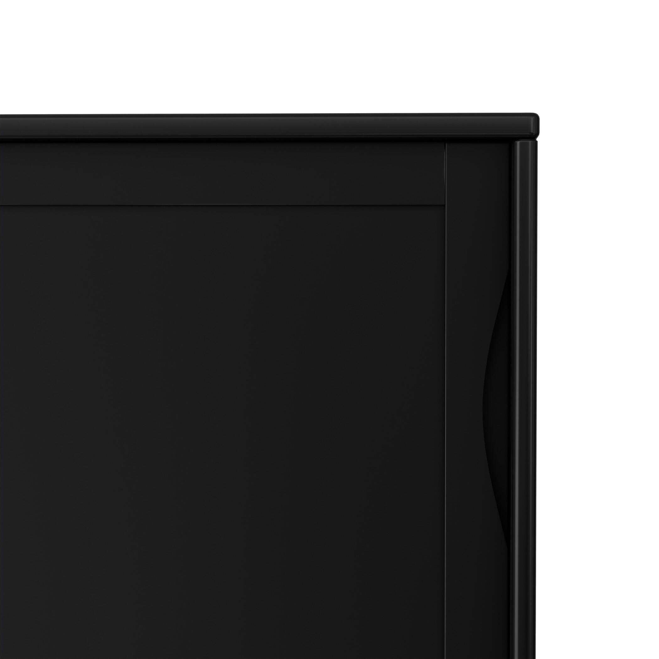 Simpli Home Harper 48" Accent Cabinet, Black, large