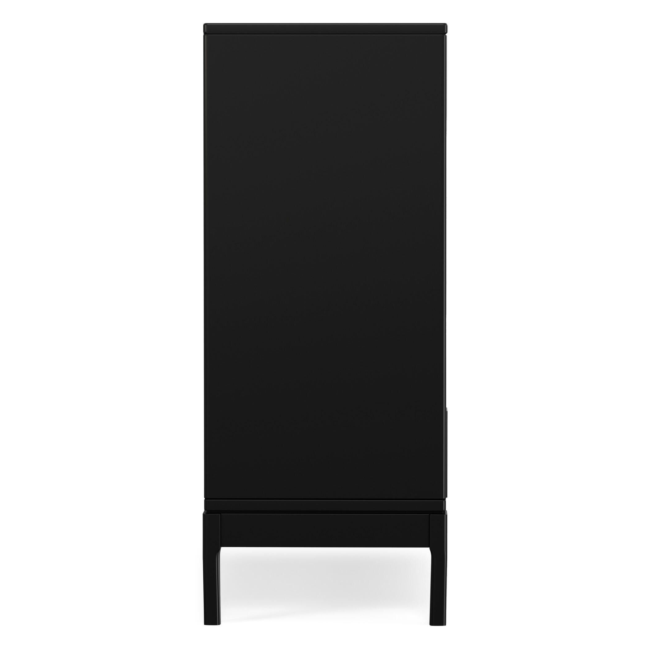 Simpli Home Harper 48" Accent Cabinet, Black, large