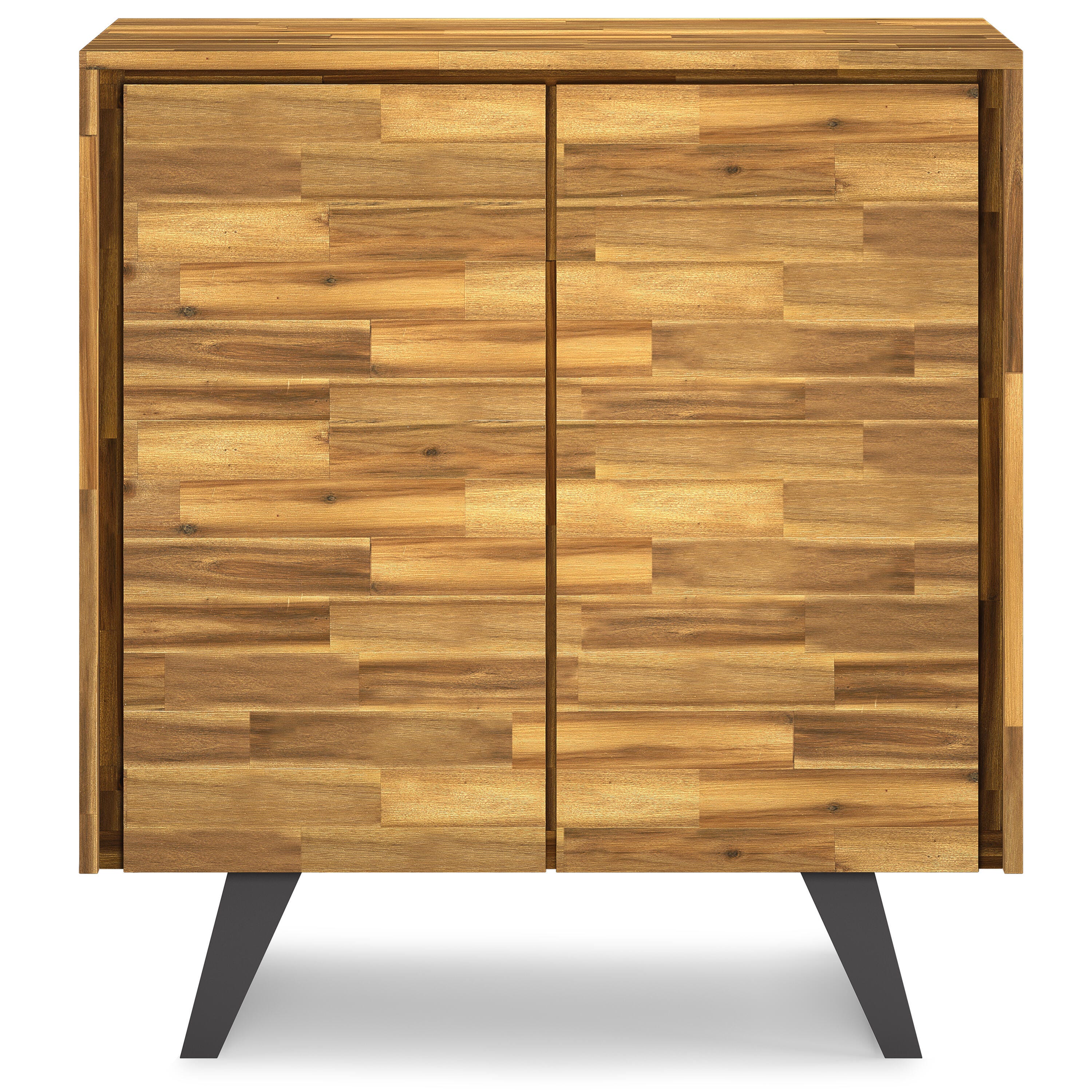 Simpli Home Lowry 39" Accent Cabinet, Distressed Golden Wheat, large