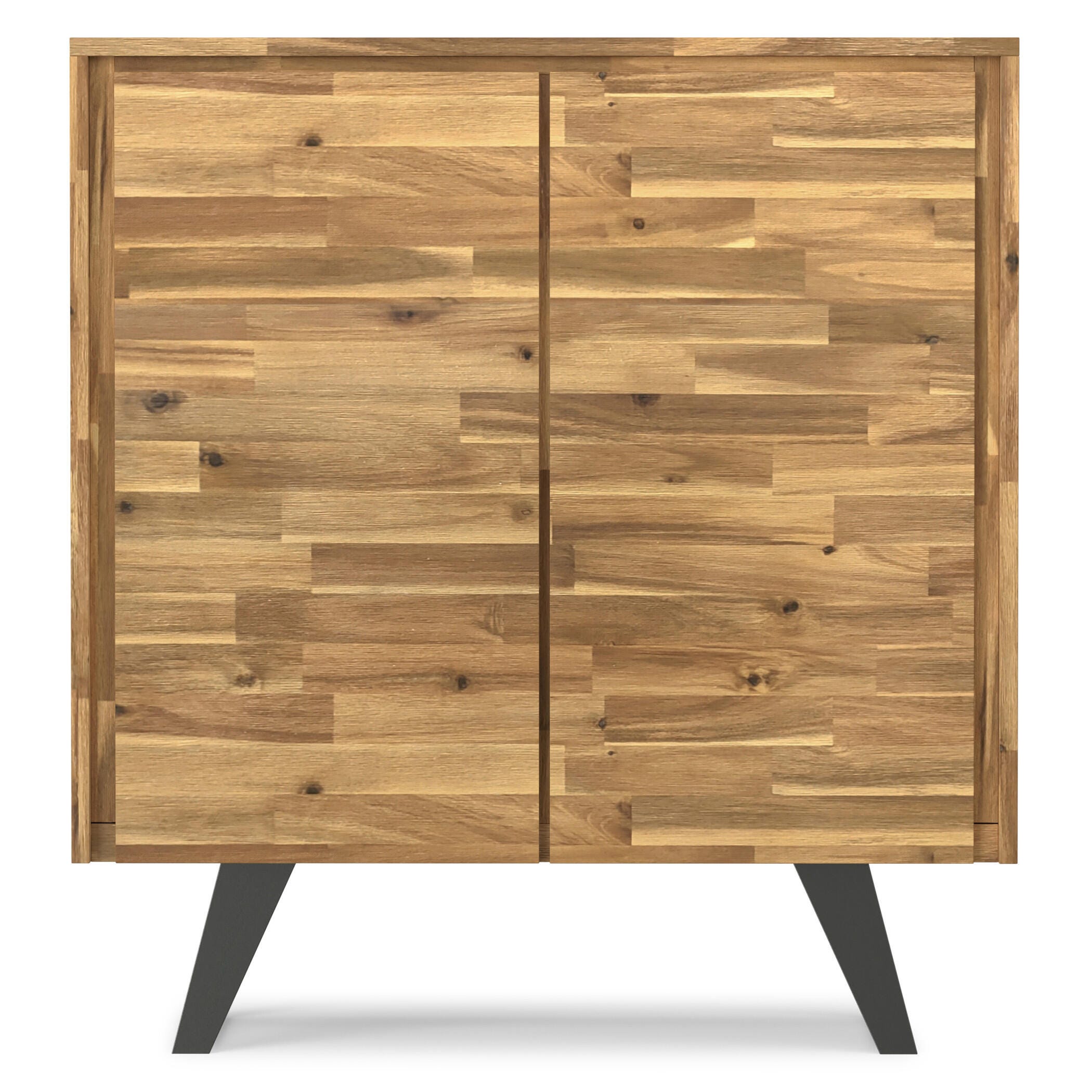 Simpli Home Lowry 39" Accent Cabinet, Distressed Golden Wheat, large