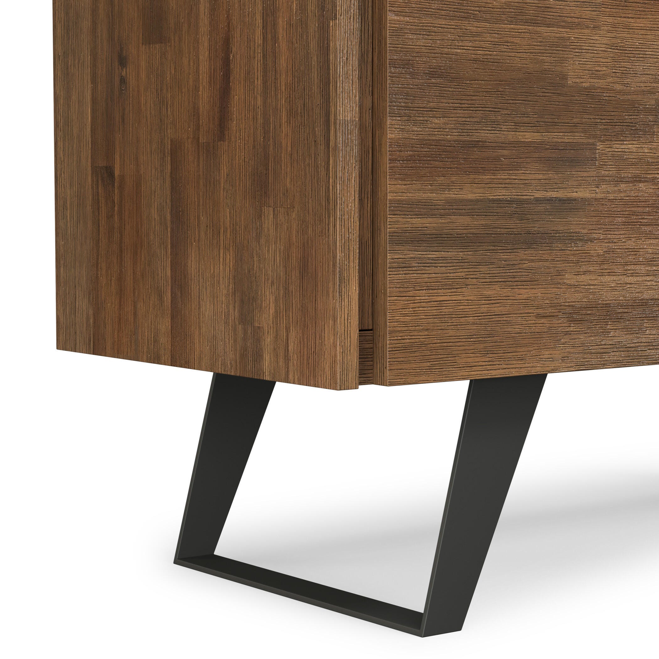 Simpli Home Lowry 39" Accent Cabinet, Rustic Natural Aged Brown, large