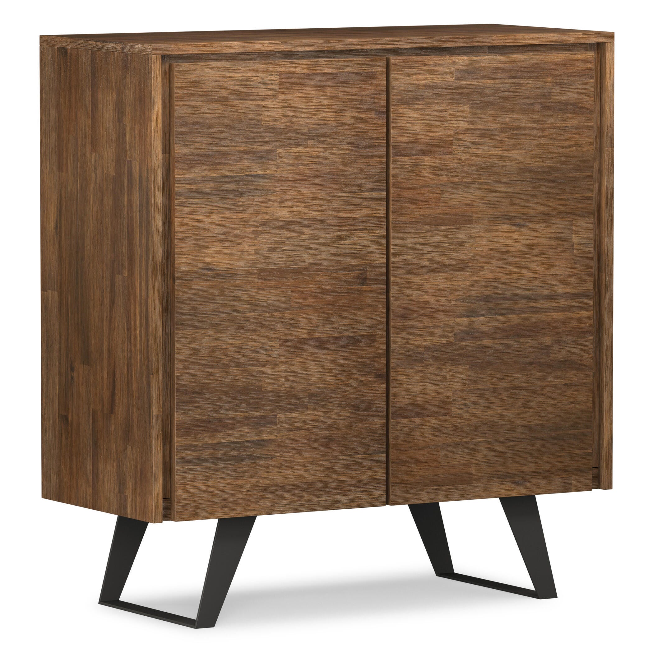 Simpli Home Lowry 39" Accent Cabinet, Rustic Natural Aged Brown, large