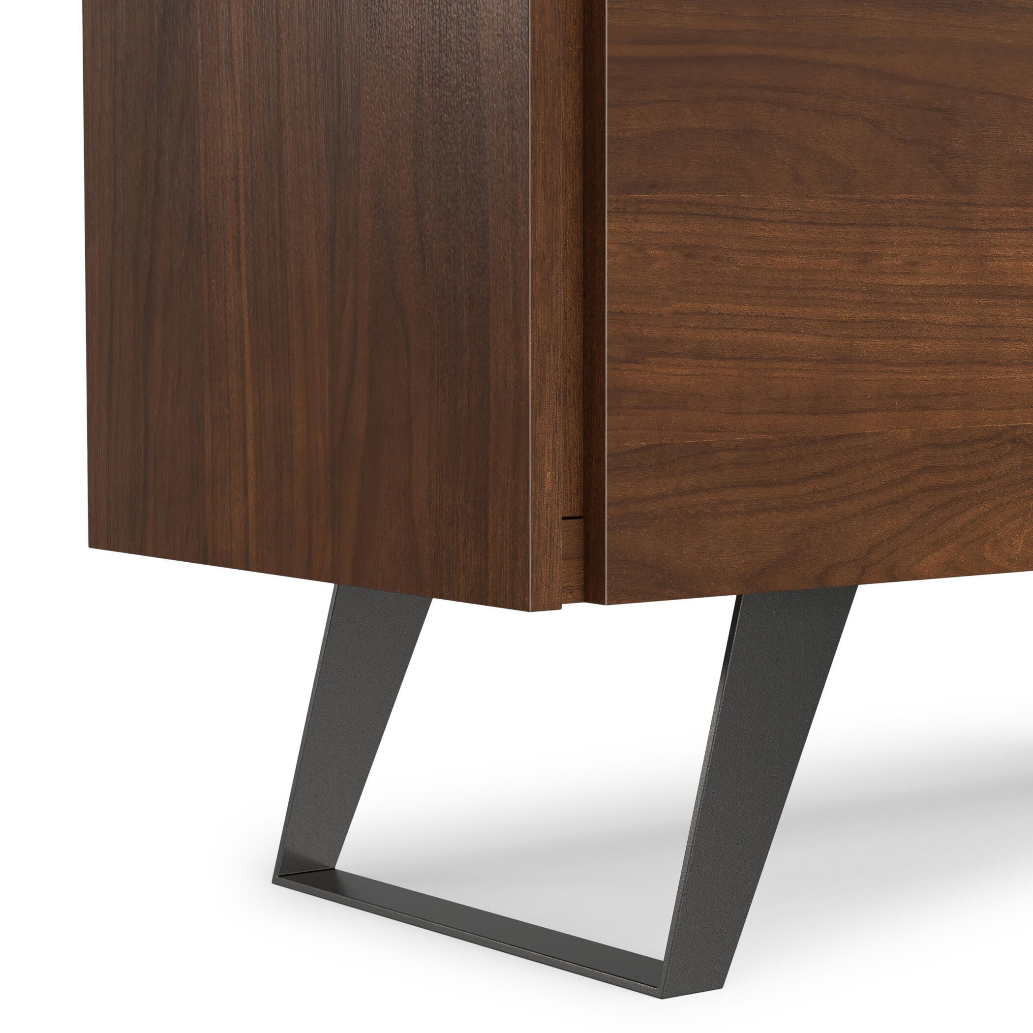 Simpli Home Lowry 39" Accent Cabinet, Walnut, large