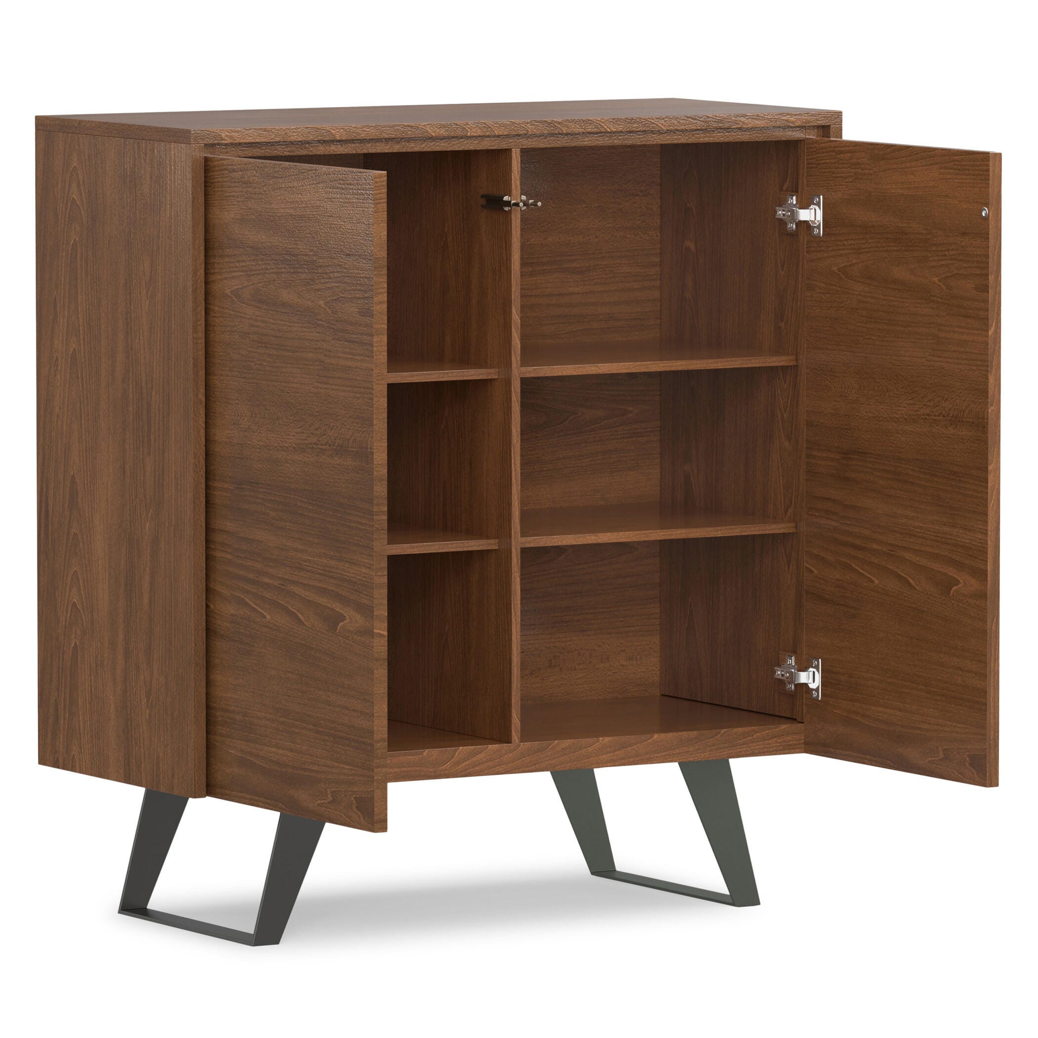 Simpli Home Lowry 39" Accent Cabinet, Walnut, large
