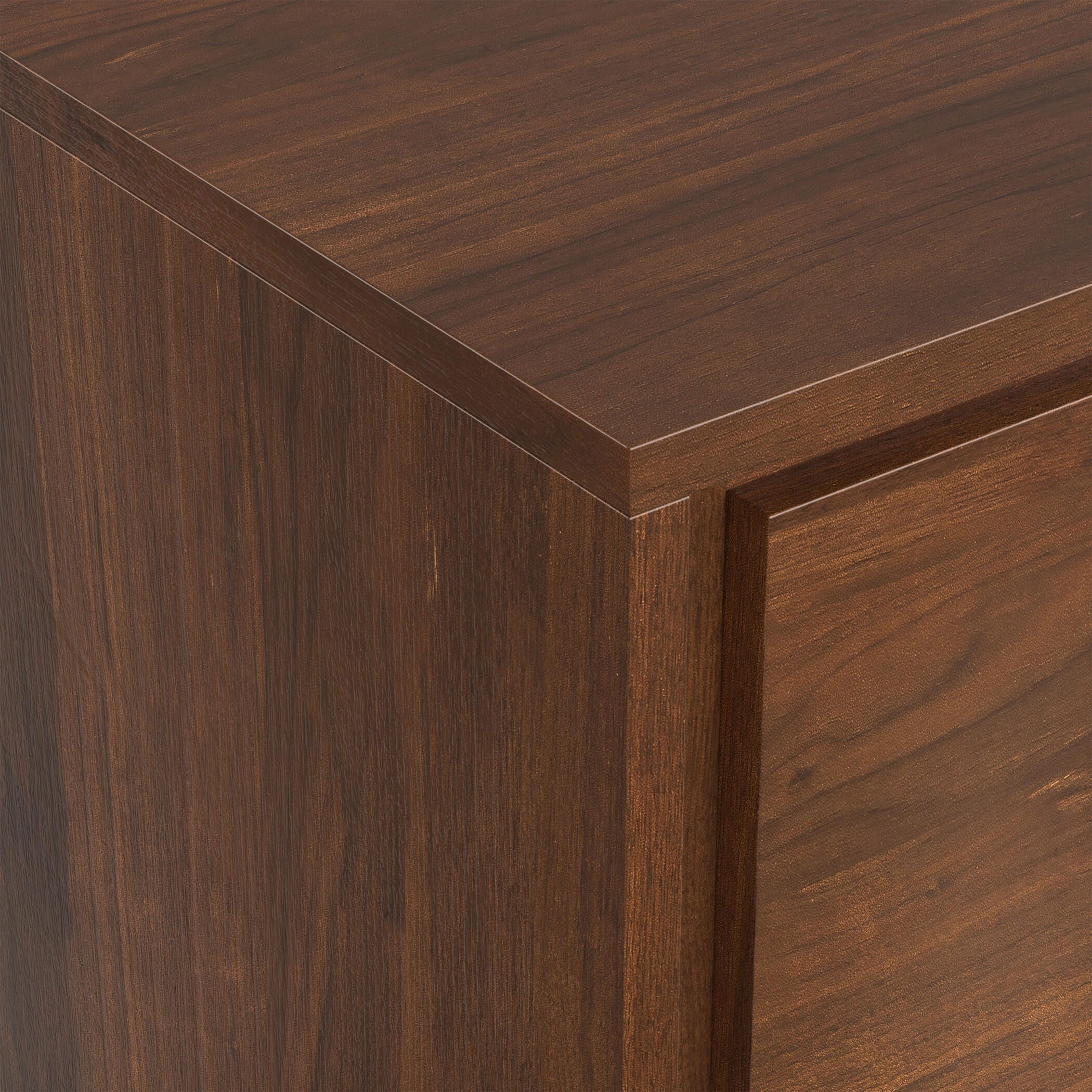 Simpli Home Lowry 39" Accent Cabinet, Walnut, large