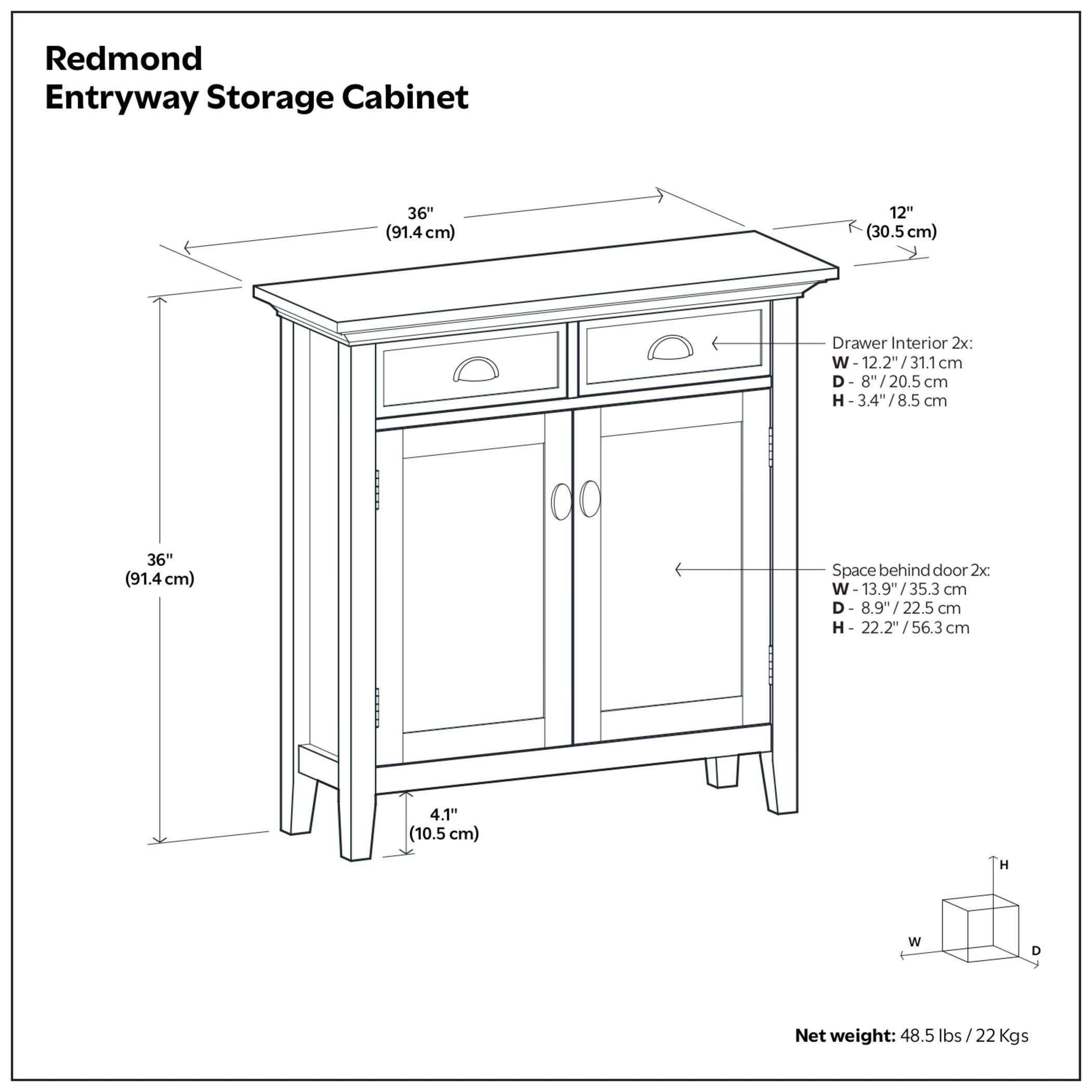 Simpli Home Redmond 36" Accent Cabinet, , large