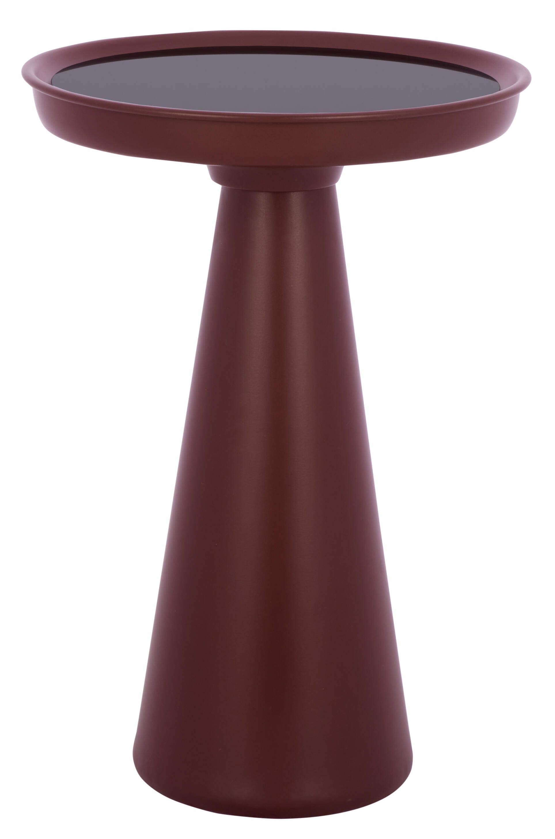Safavieh Hikuma Accent Side Table, Black/Bordeaux, large