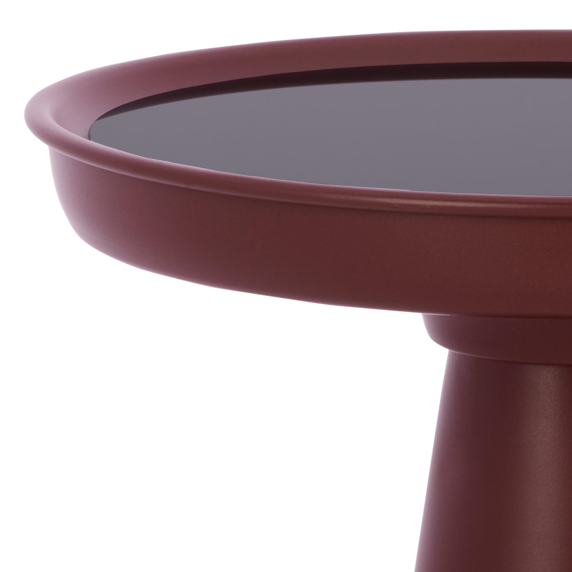 Safavieh Hikuma Accent Side Table, Black/Bordeaux, large