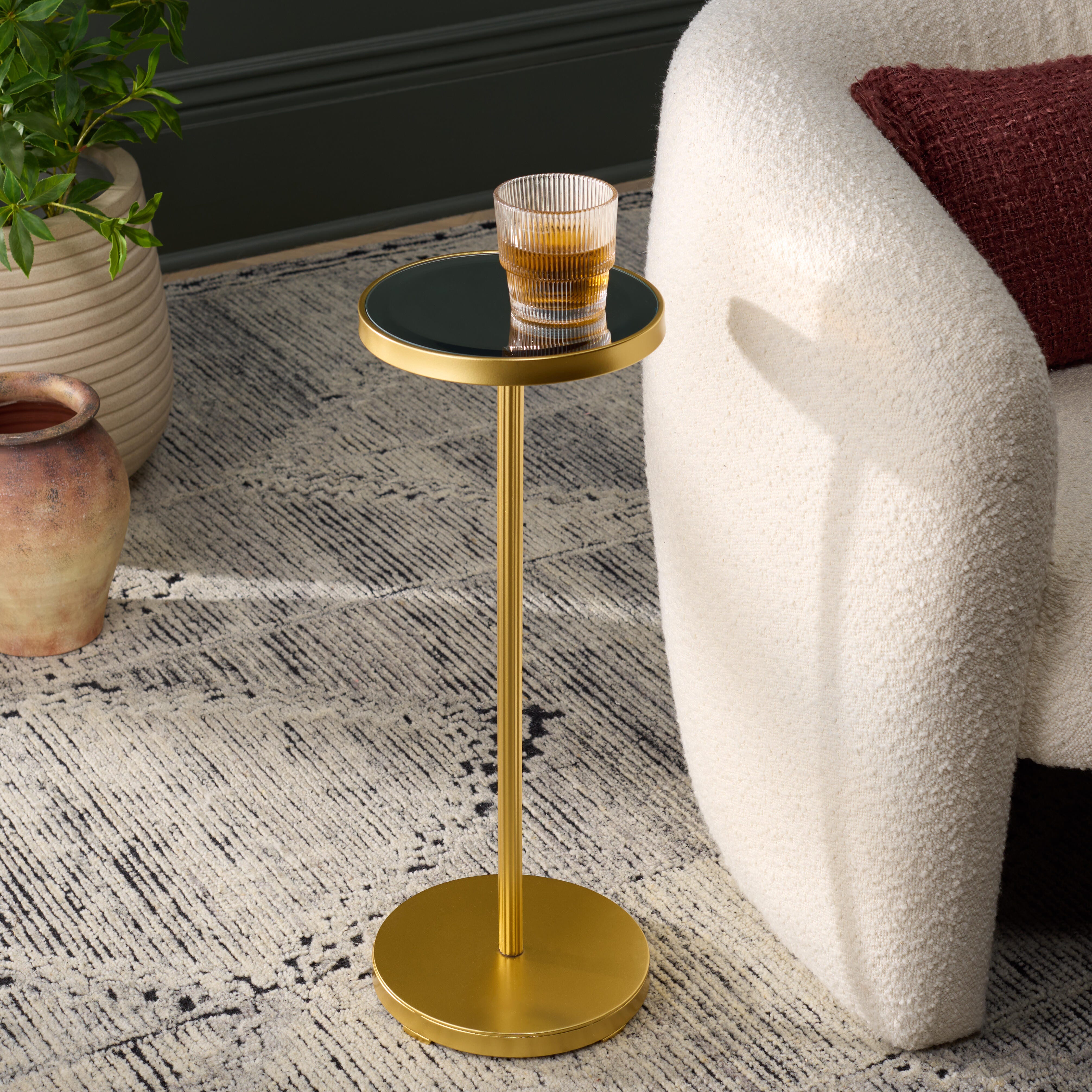 Safavieh Paku Round Accent Side Table, , rollover