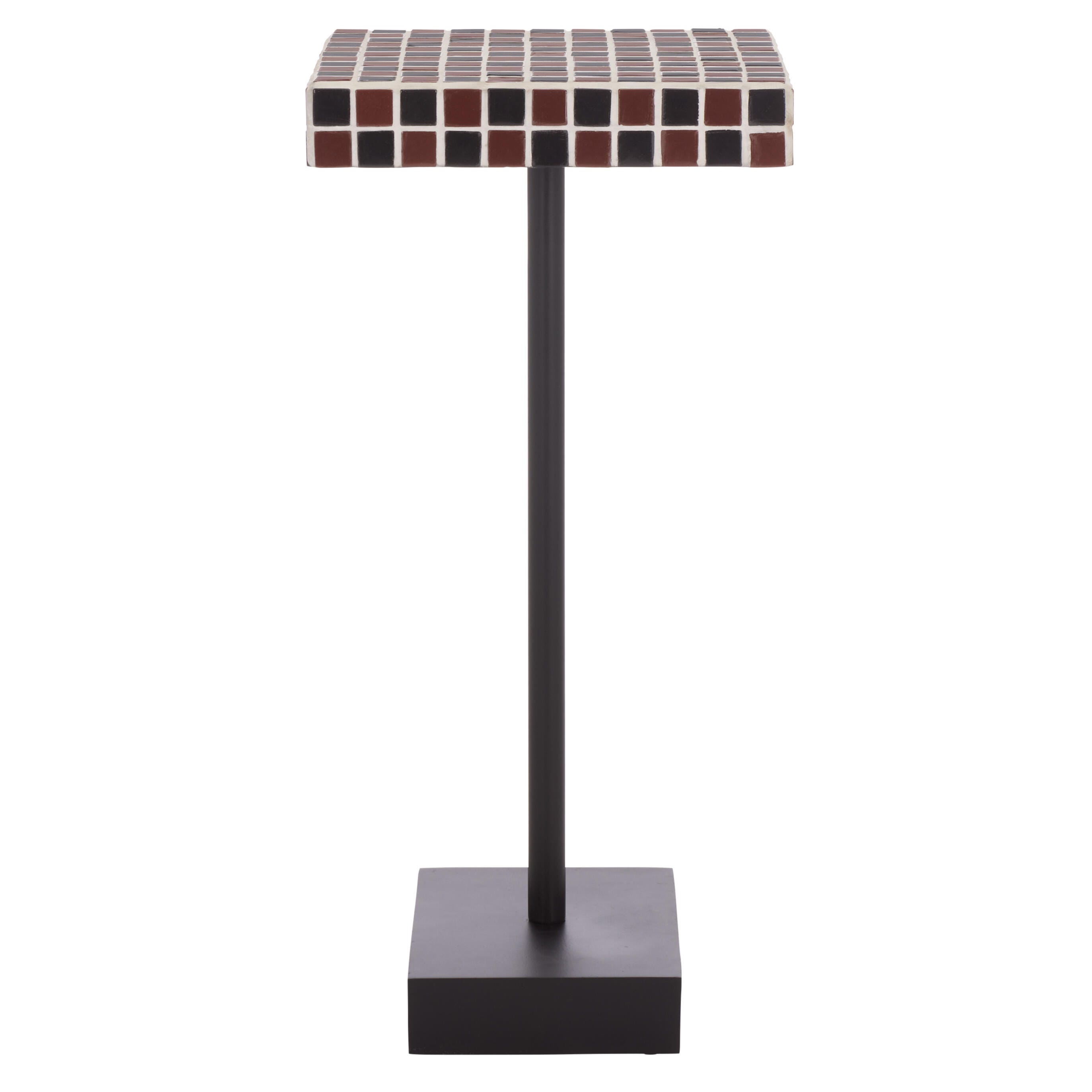 Safavieh Satomi Accent Side Table, Red/Black, large