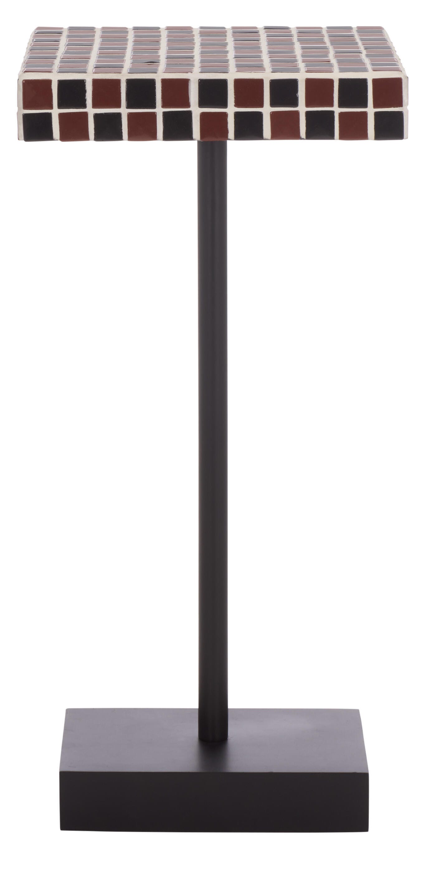 Safavieh Satomi Accent Side Table, Red/Black, large