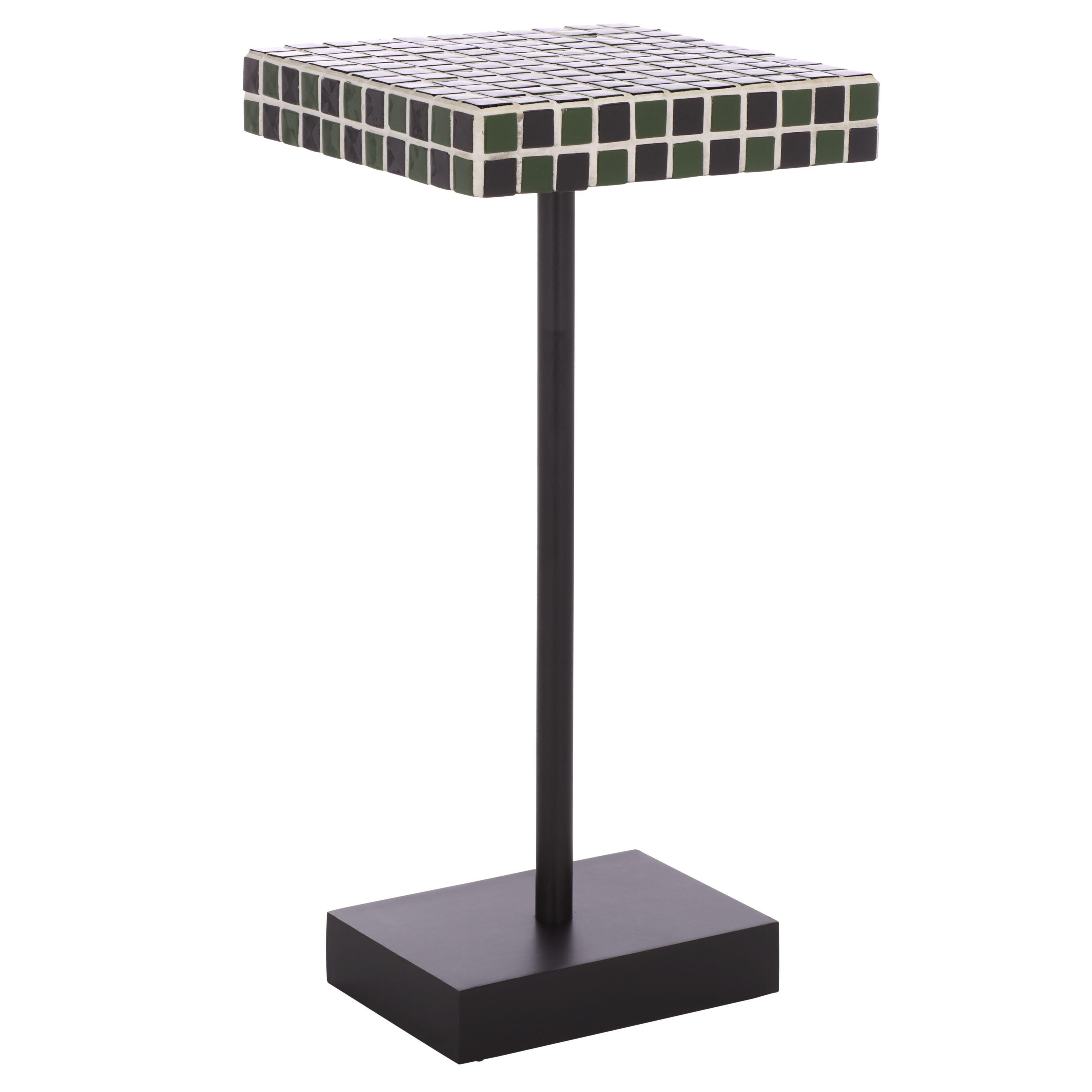 Safavieh Satomi Accent Side Table, Dark Green/Black, large