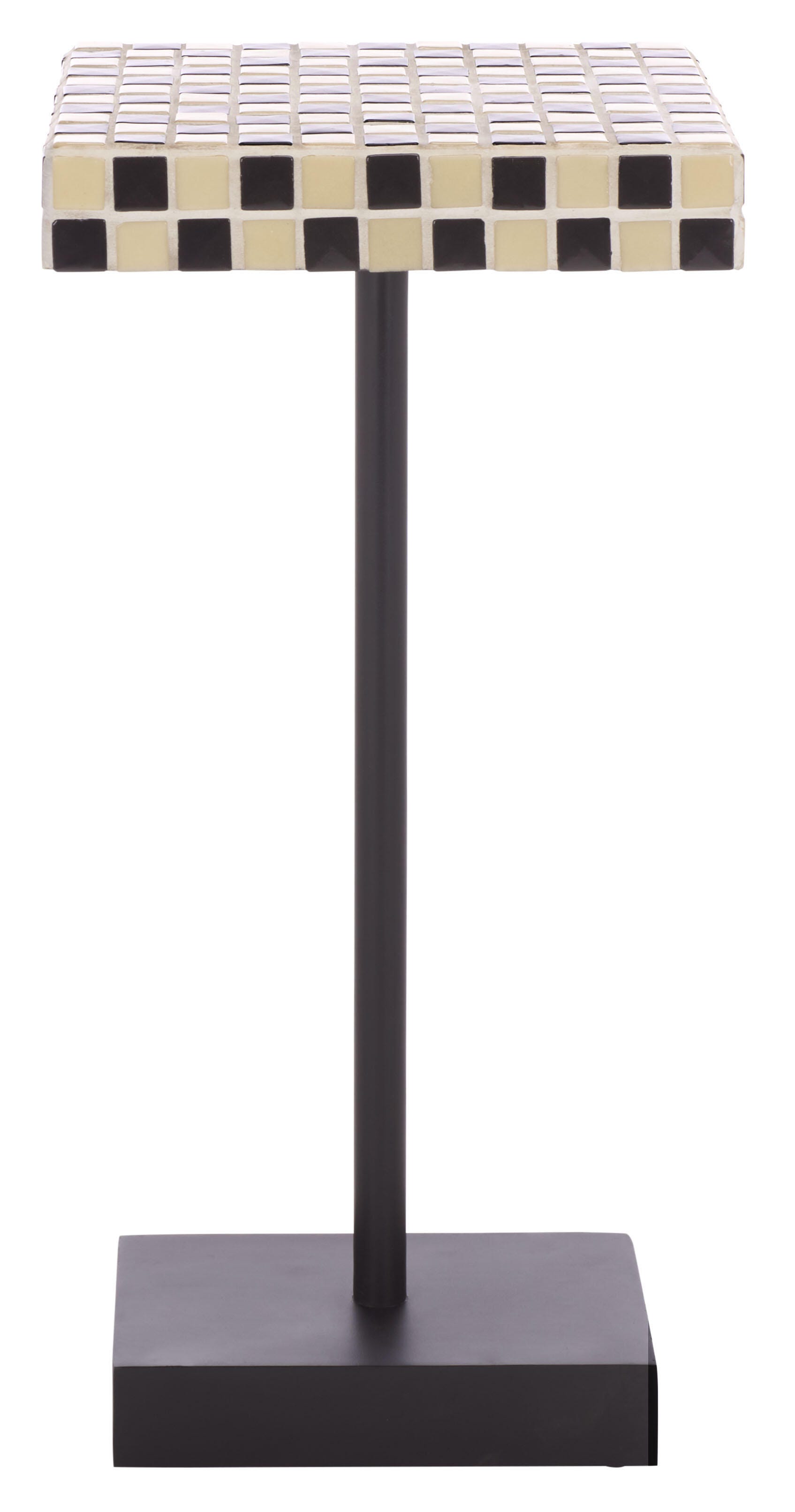 Safavieh Satomi Accent Side Table, Cream/Black, large