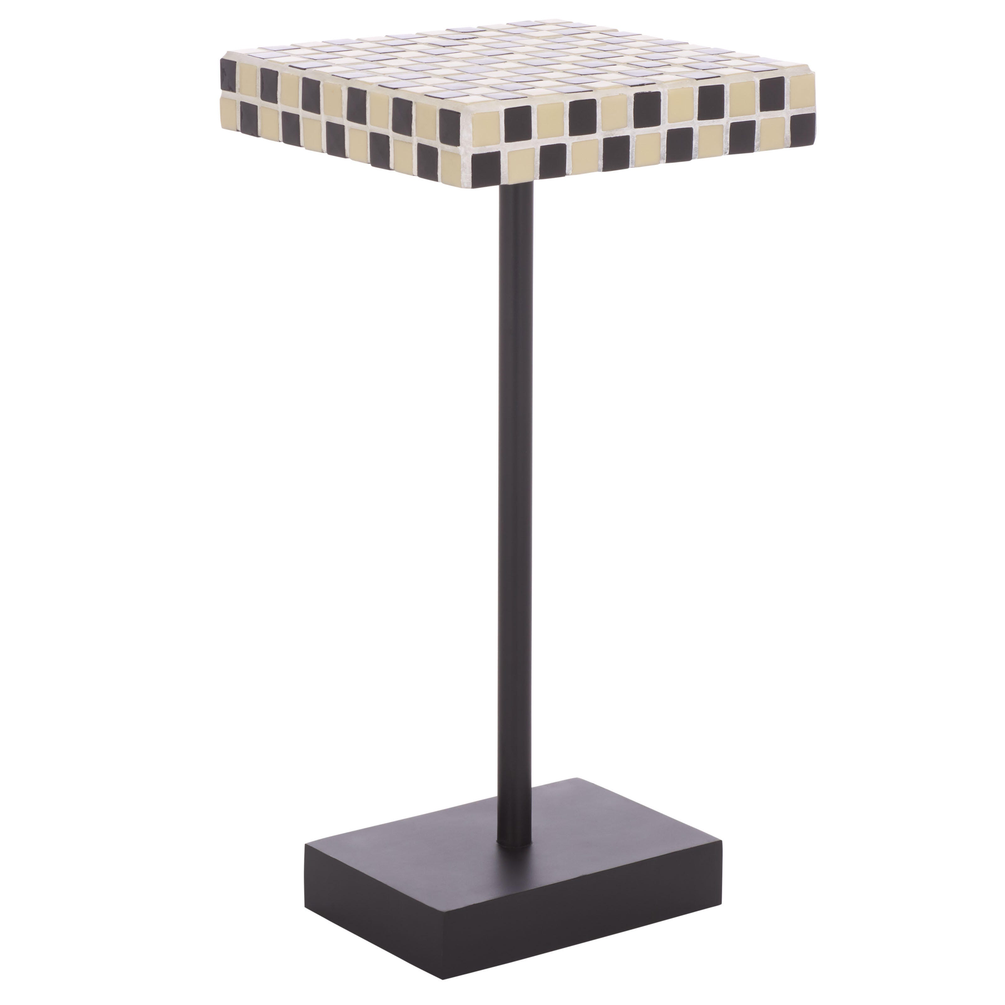 Safavieh Satomi Accent Side Table, Cream/Black, large