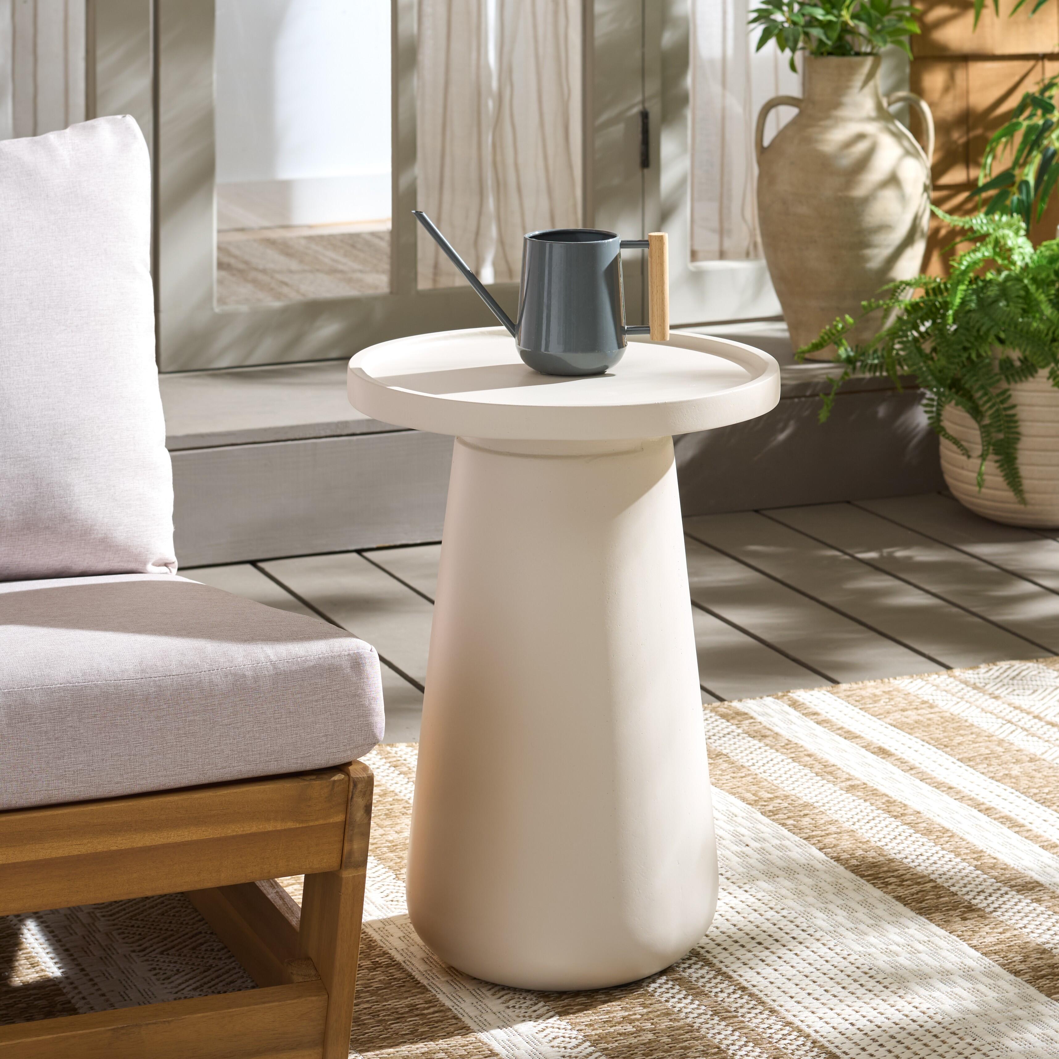 Safavieh Tina Accent Side Table, Ivory, rollover