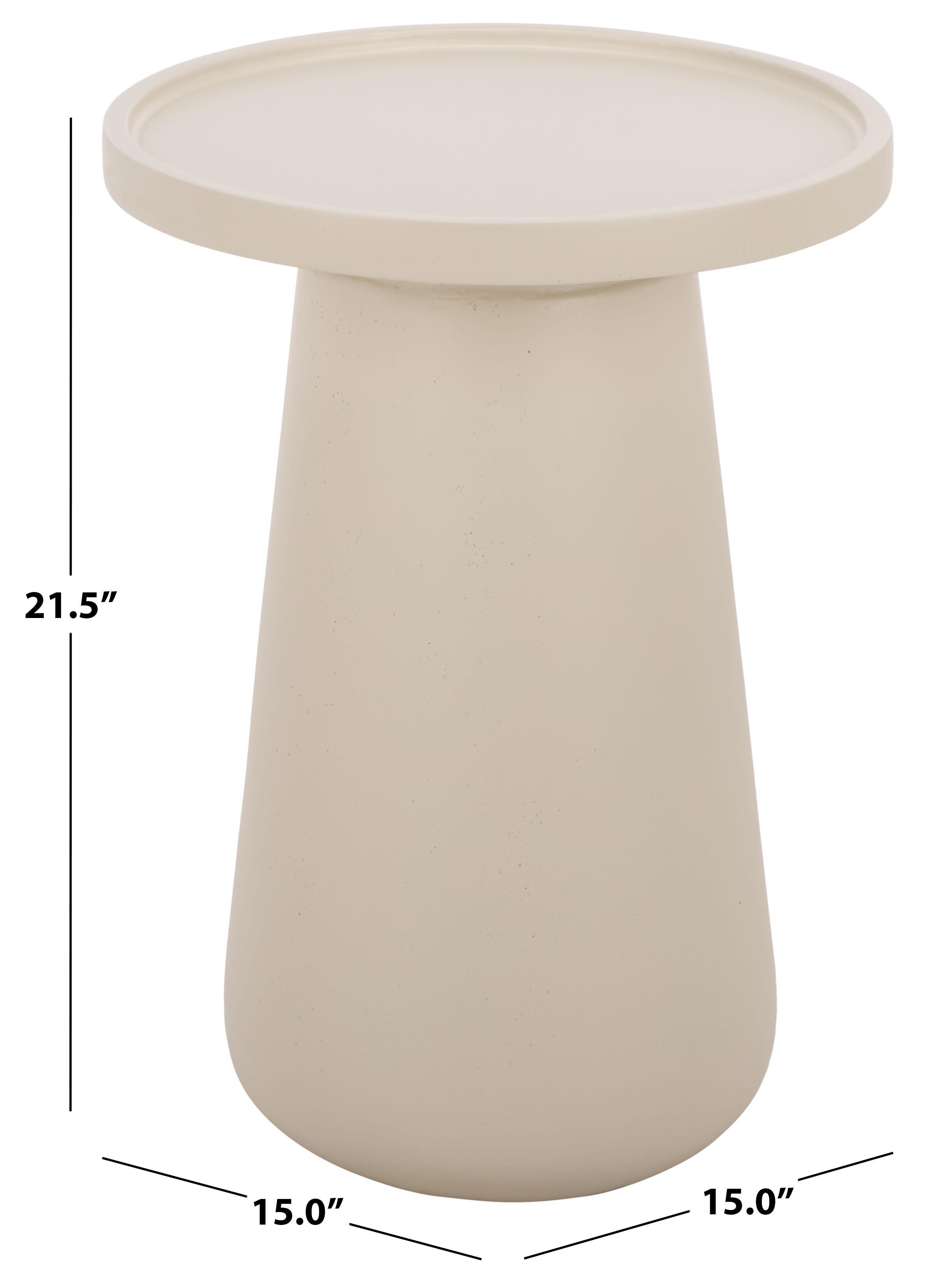 Safavieh Tina Accent Side Table, Ivory, large