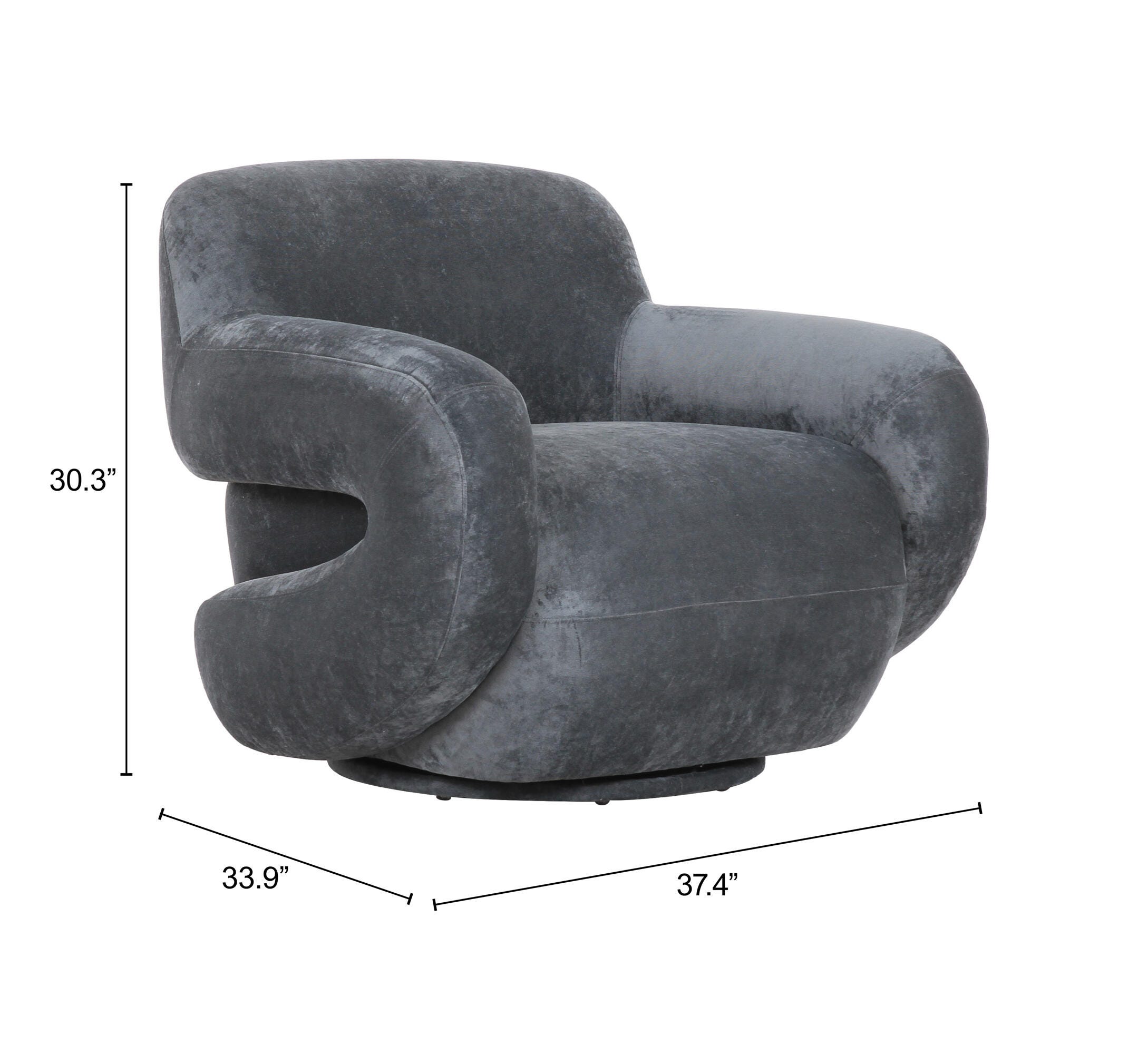 Erika Home Boble Swivel Chair, , large