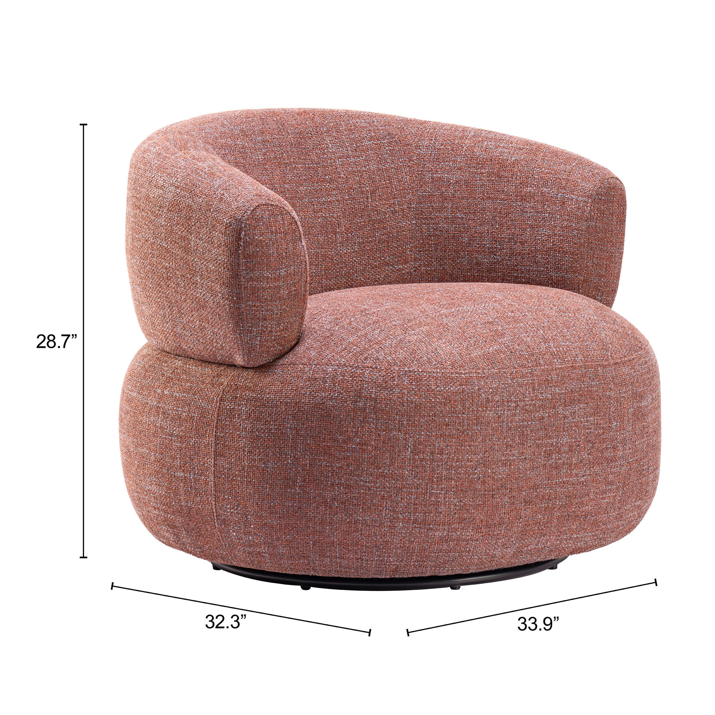 Erika Home Venezia Swivel Chair, , large