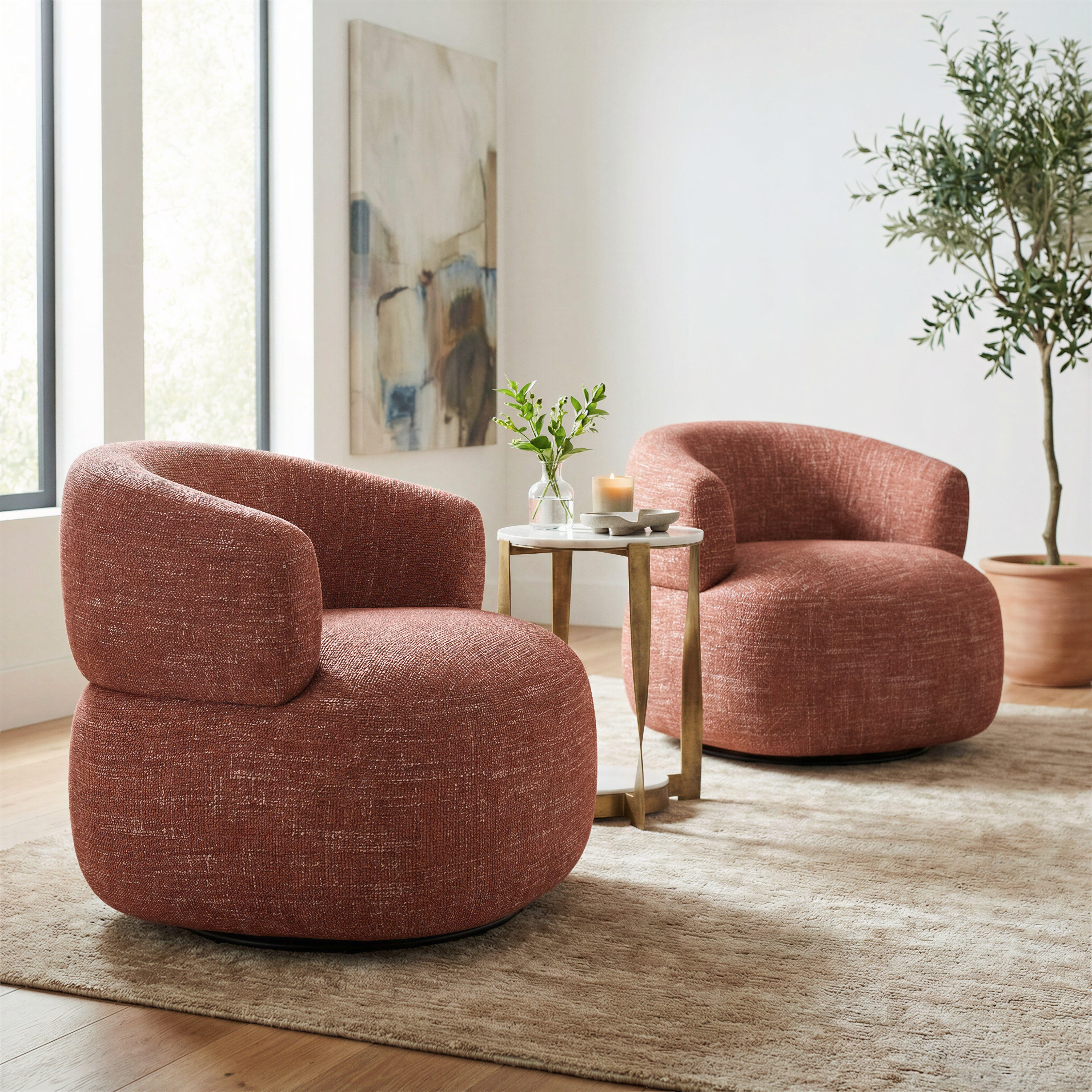 Erika Home Venezia Swivel Chair, , large