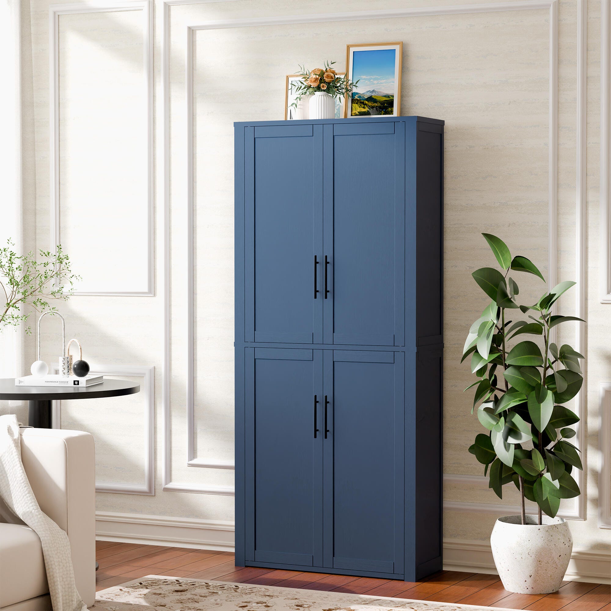 Dovelina Liora 28" Accent Cabinet, Blue, rollover