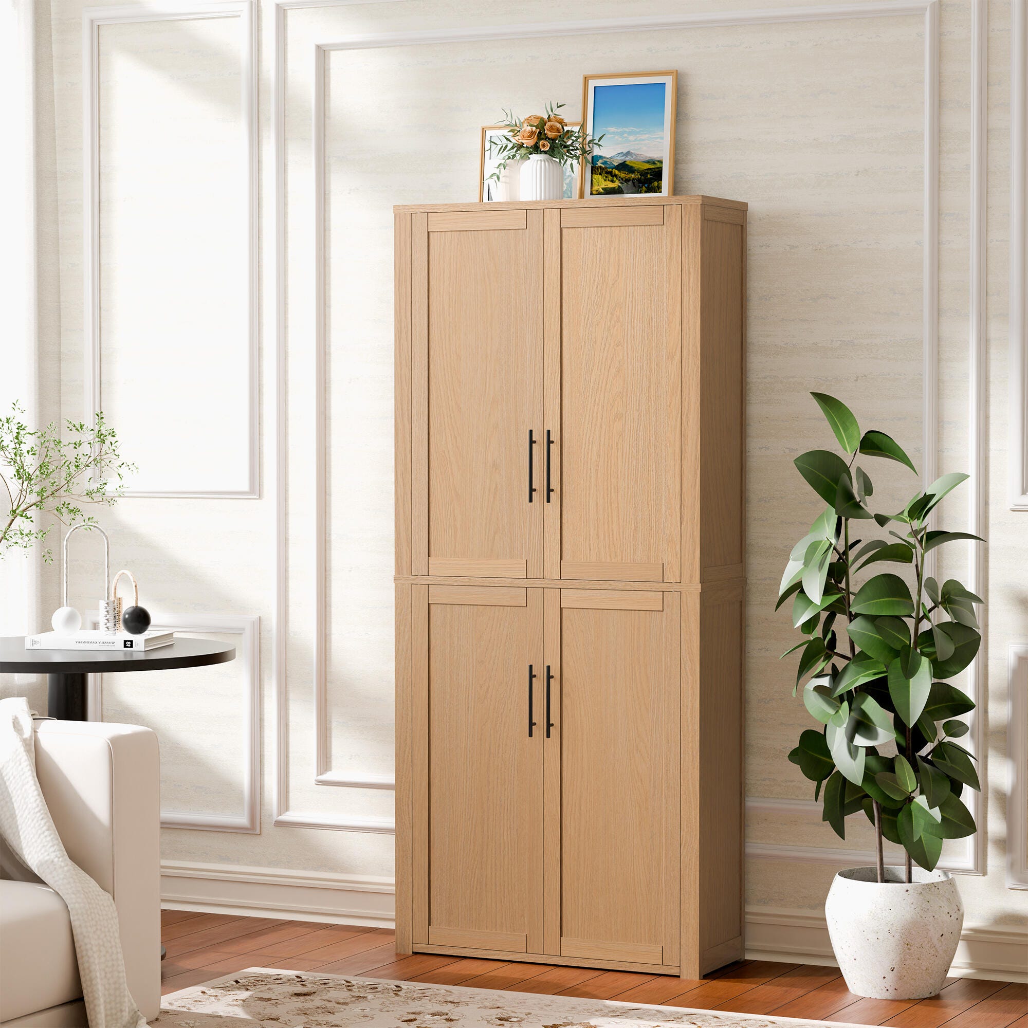 Dovelina Liora 28" Accent Cabinet, Natural, rollover