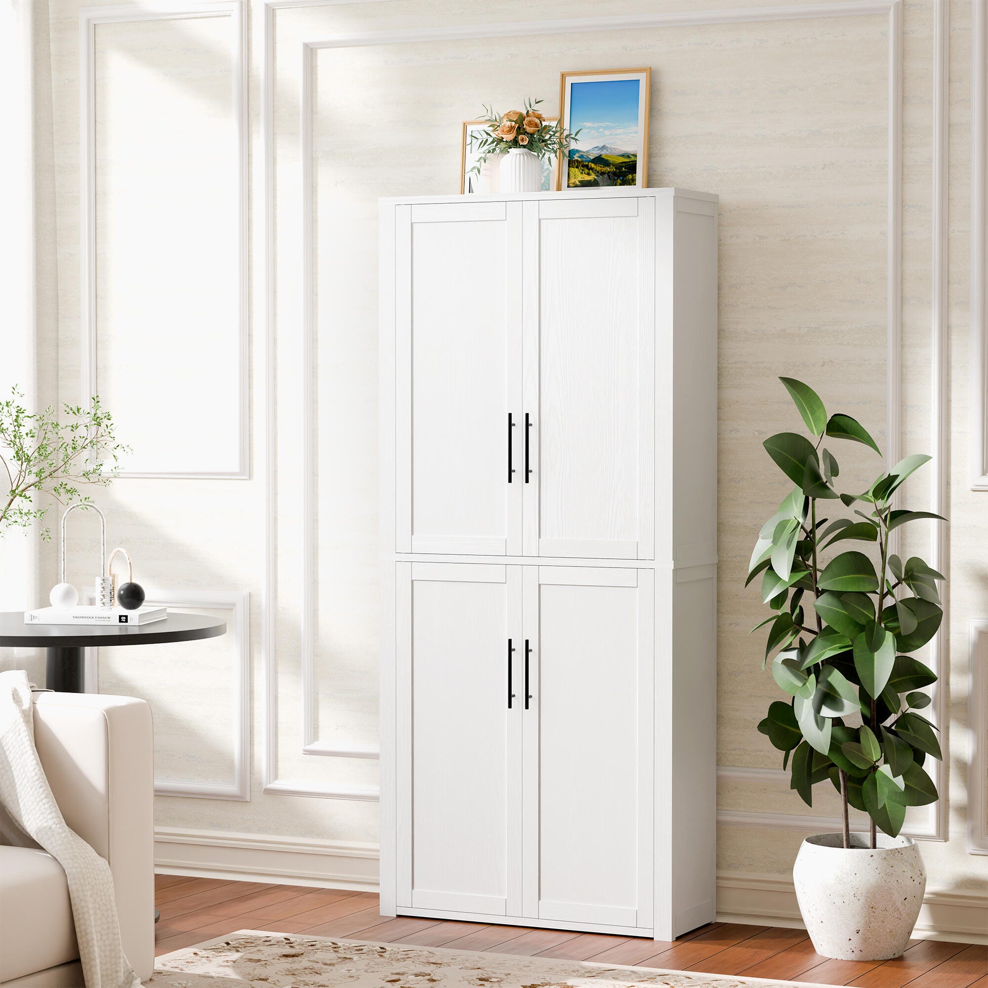 Dovelina Liora 28" Accent Cabinet, White, large