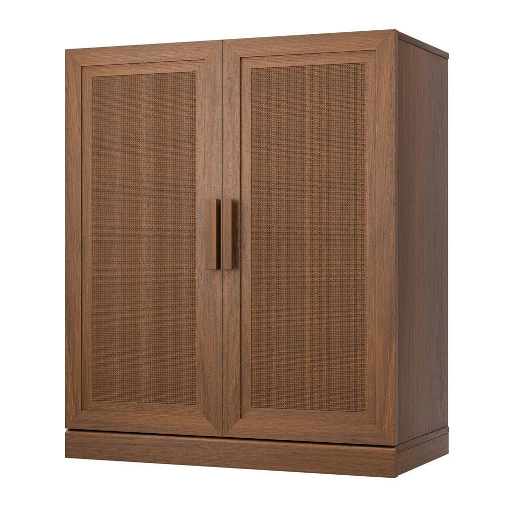 Dovelina Liora Textured 31" Accent Cabinet, Brown, large