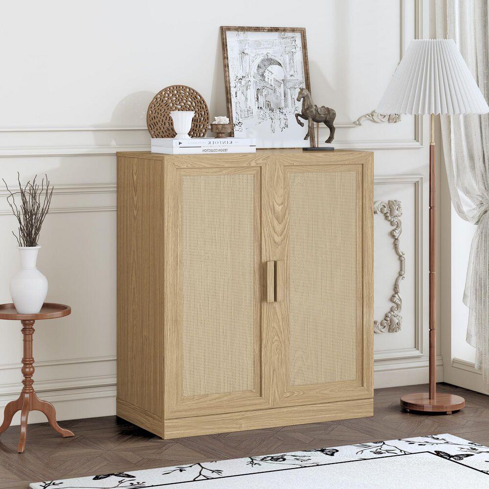 Dovelina Liora Textured 31" Accent Cabinet, Natural, large
