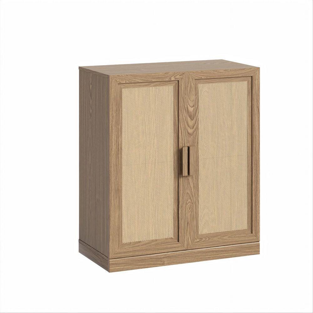 Dovelina Liora Textured 31" Accent Cabinet, Natural, large