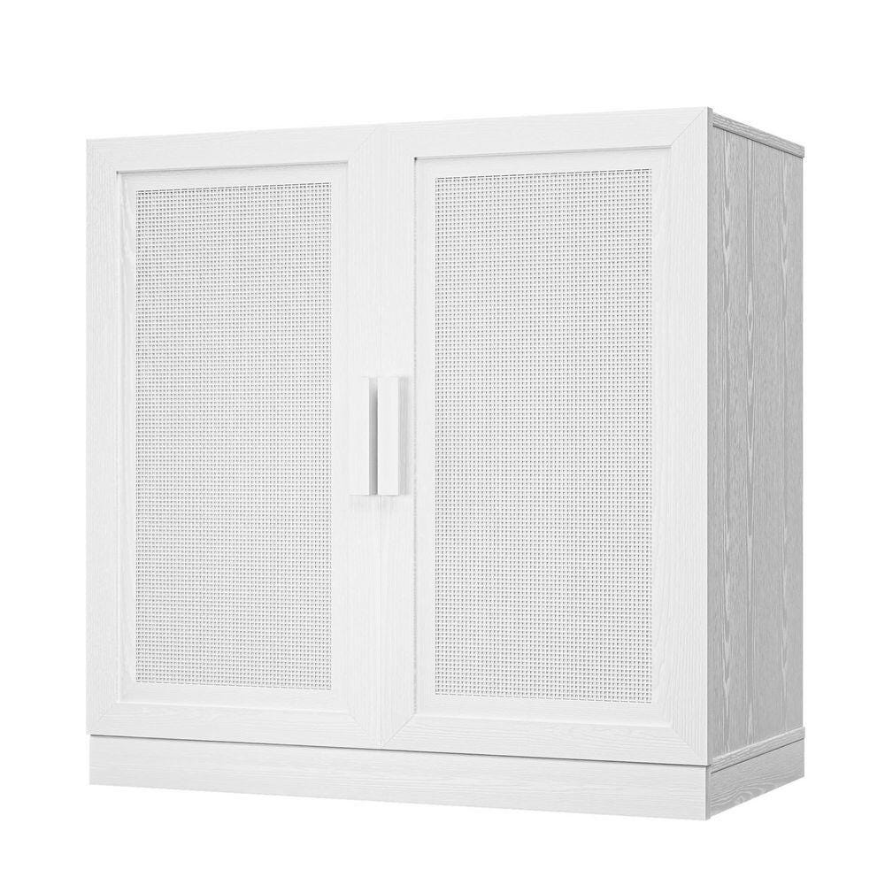 Dovelina Liora Textured 31" Accent Cabinet, White, large
