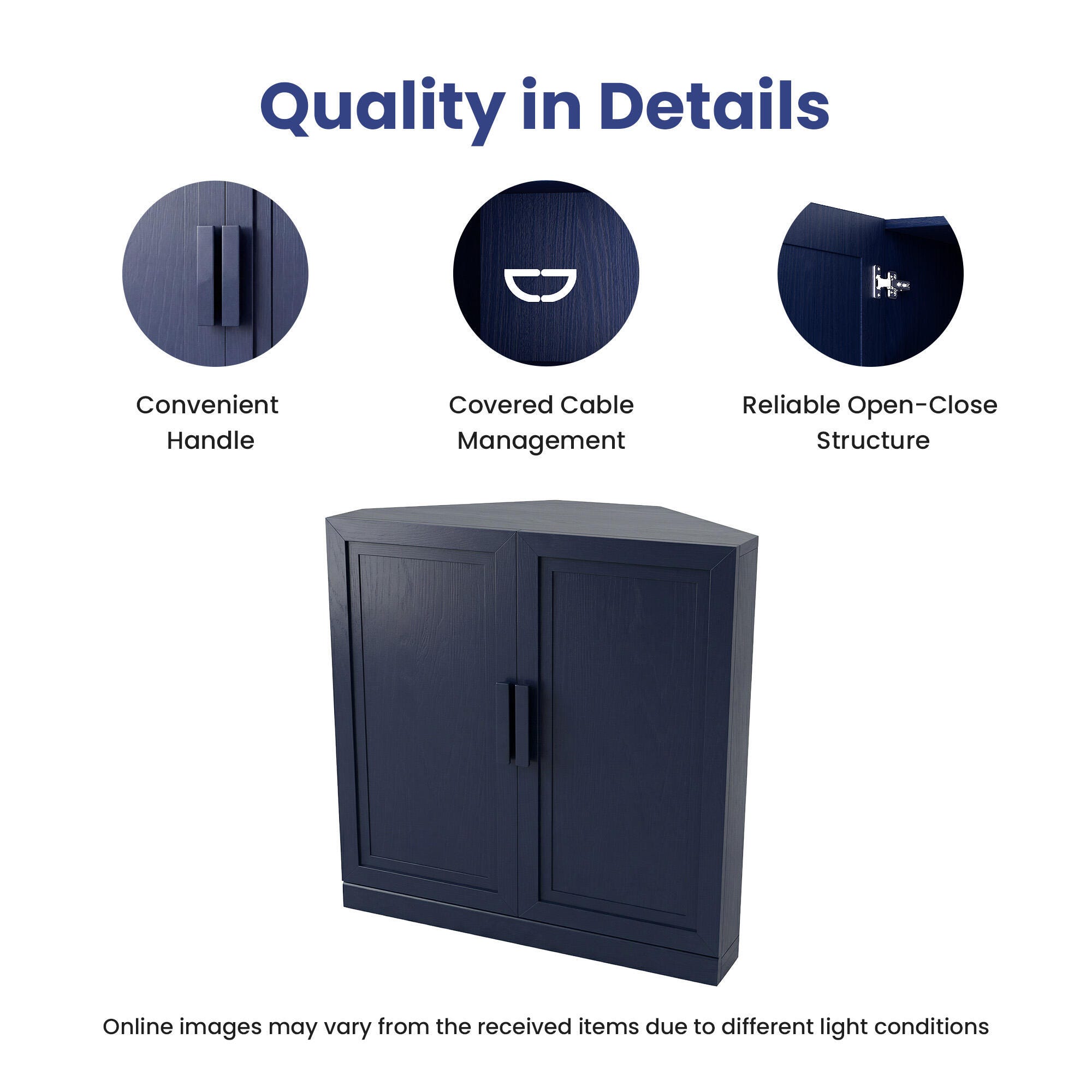 Dovelina Liora Modular 31" Accent Cabinet, Blue, large