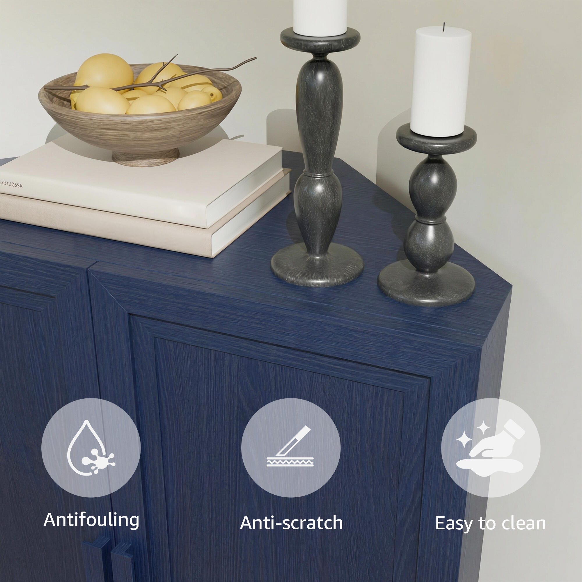 Dovelina Liora Rectangular 31" Accent Cabinet, Blue, large