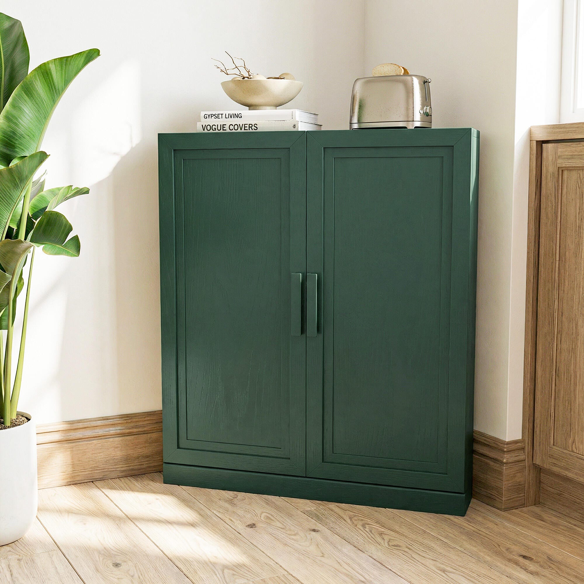 Dovelina Liora Rectangular 31" Accent Cabinet, Green, rollover