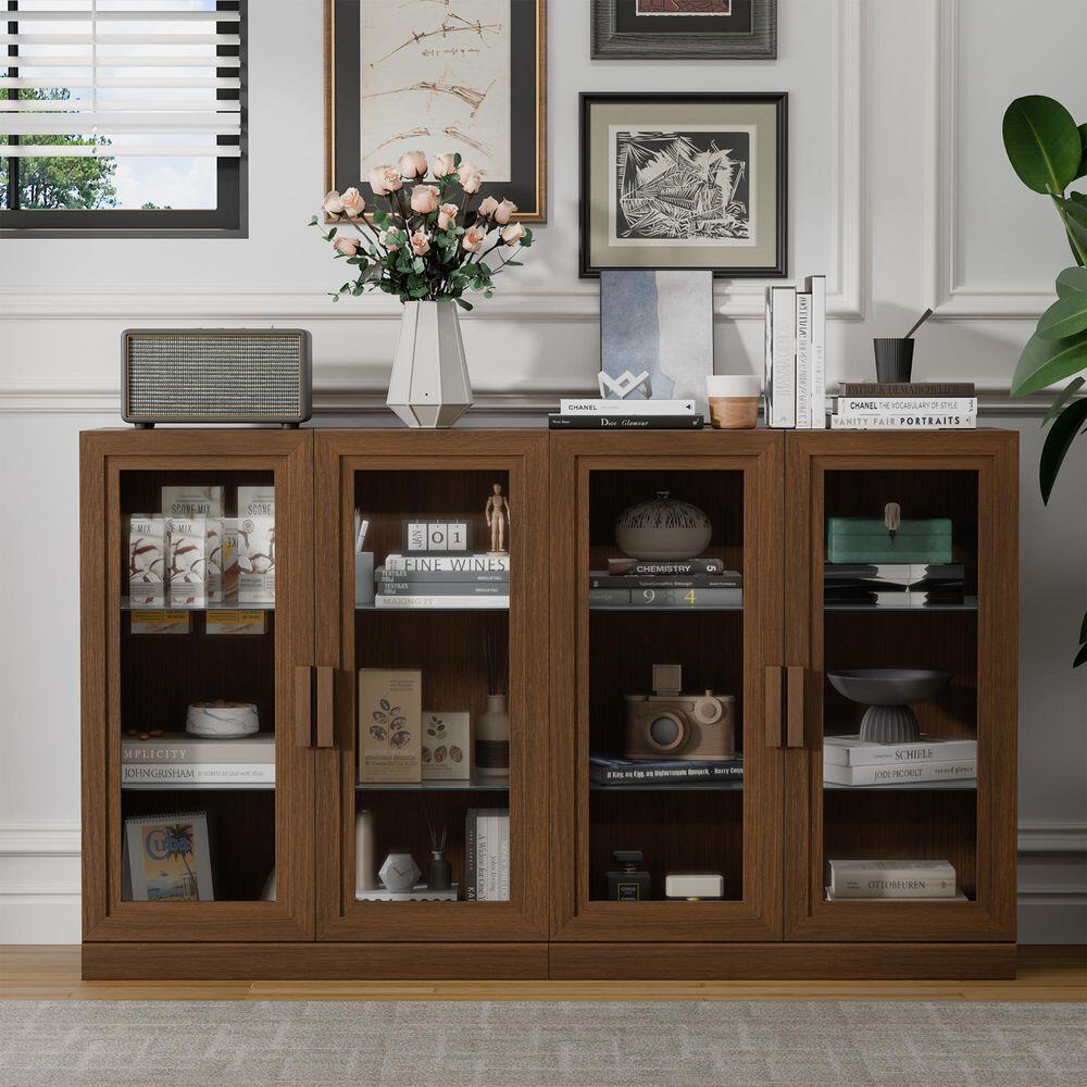 Dovelina Liora Customizable 31" Accent Cabinet, Walnut, large
