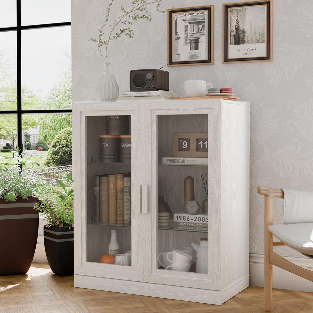 Dovelina Liora Customizable 31" Accent Cabinet, White, large