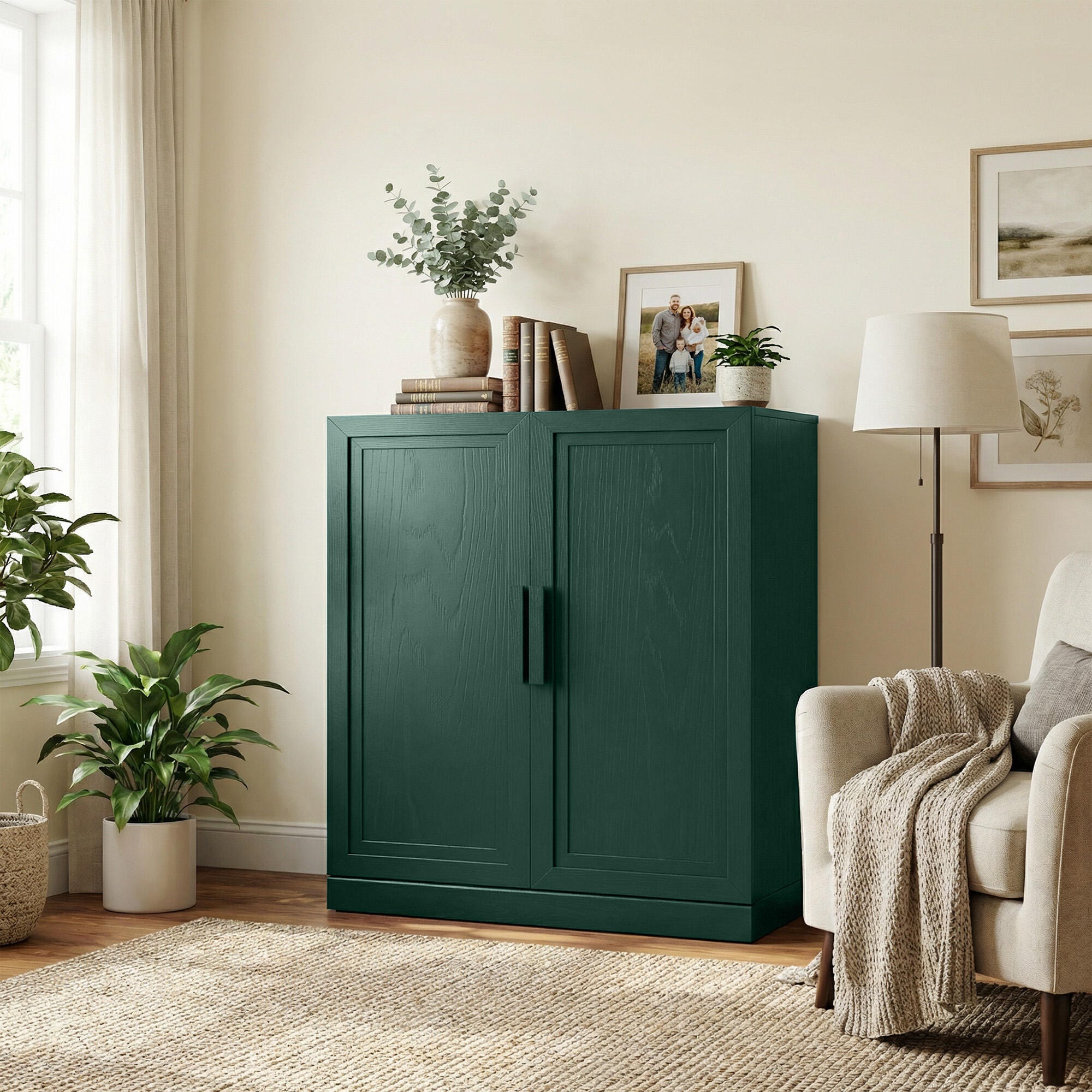 Dovelina Liora Utility 31" Accent Cabinet, Green, rollover