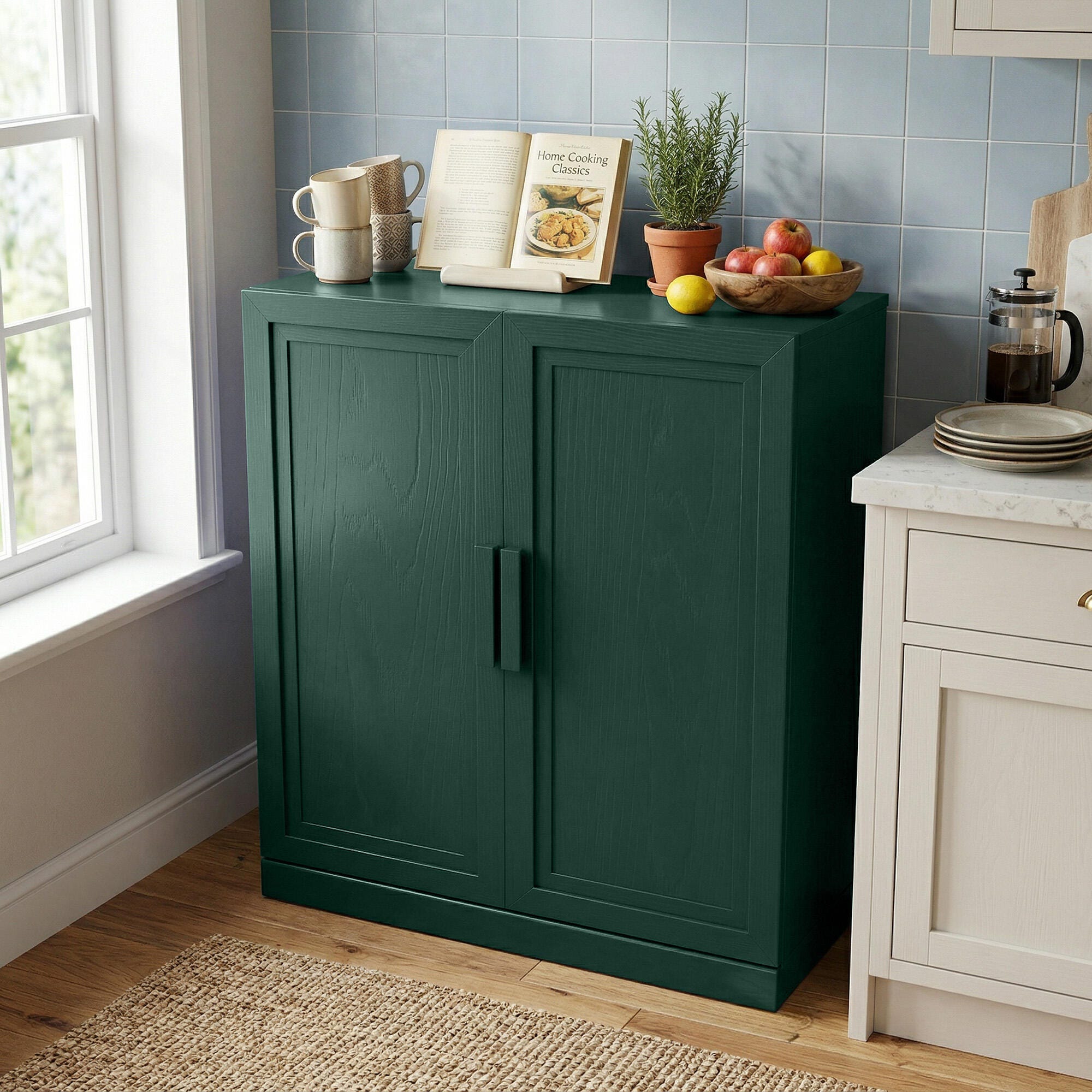 Dovelina Liora Utility 31" Accent Cabinet, Green, large